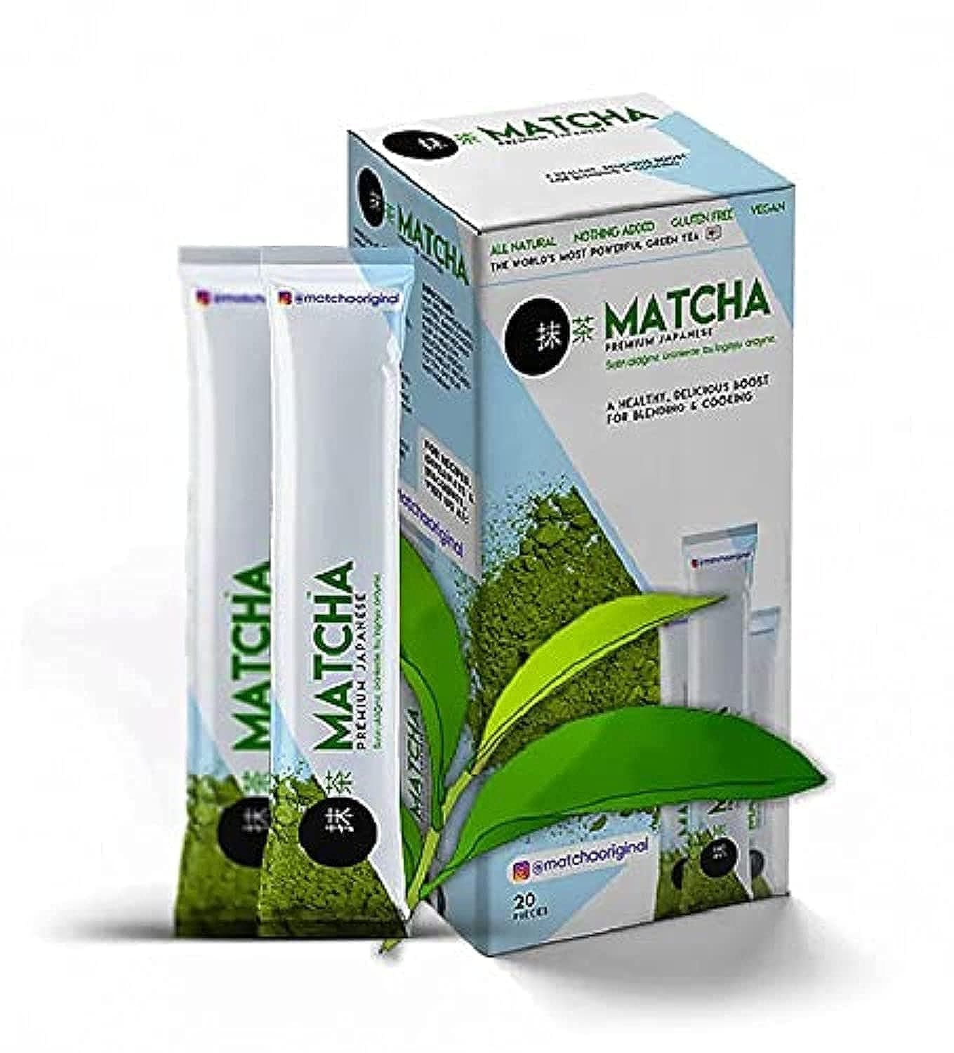 Matcha Premium Japanese Green Tea Powder - Matcha Japanese Detox Antioxidant Burner (Strawberry)