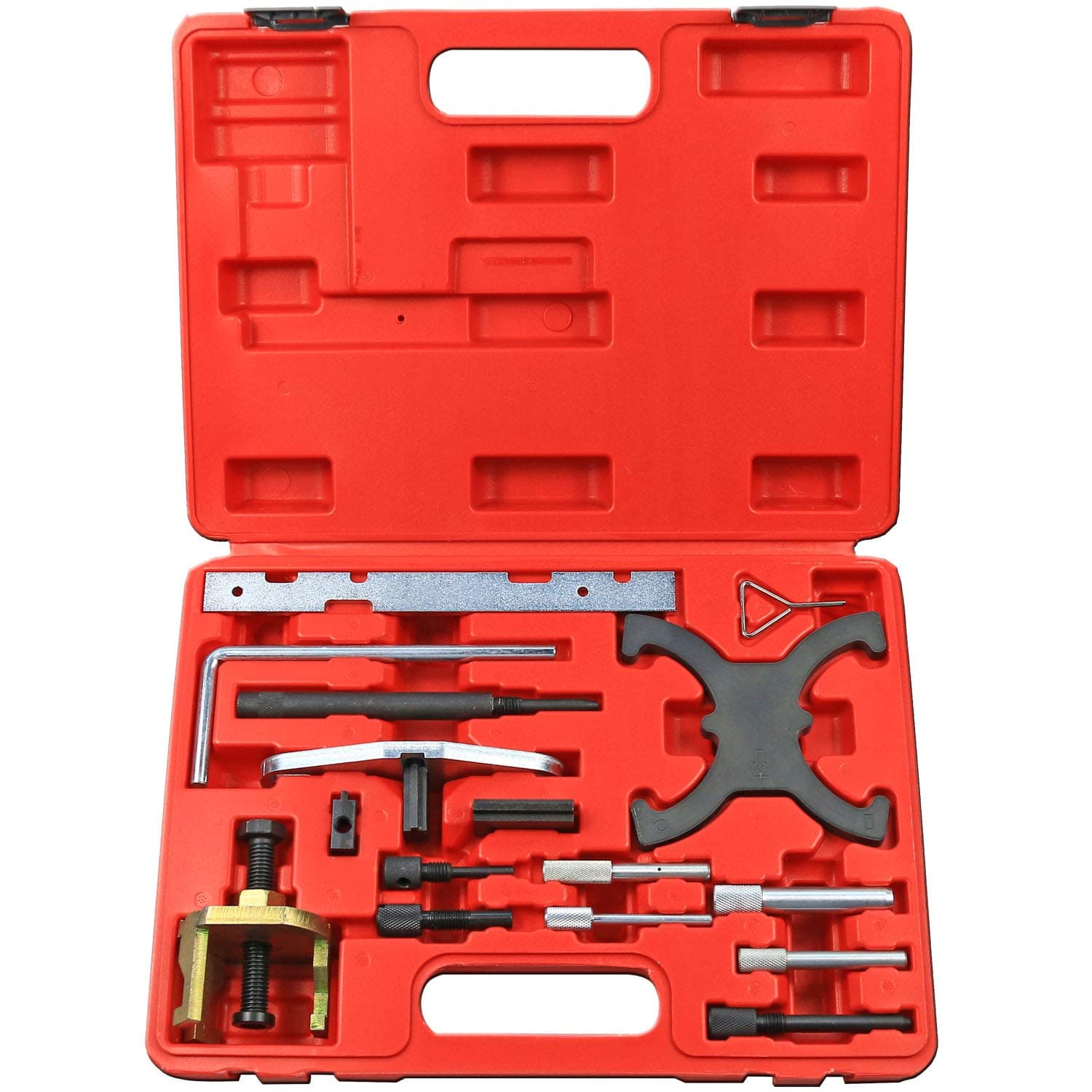 Highking ToolCompatible Engine Camshaft Alignment Timing Tool Kit CrankShaft Locking Tool for Mazda Ford 1.4 1.6 1.8 2.0