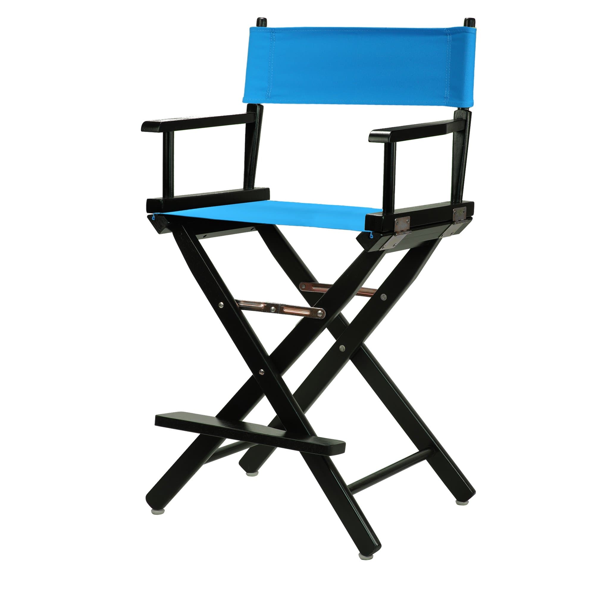 Casual Home 24" Black Frame-Turquoise Canvas Director Chair, Counter Height