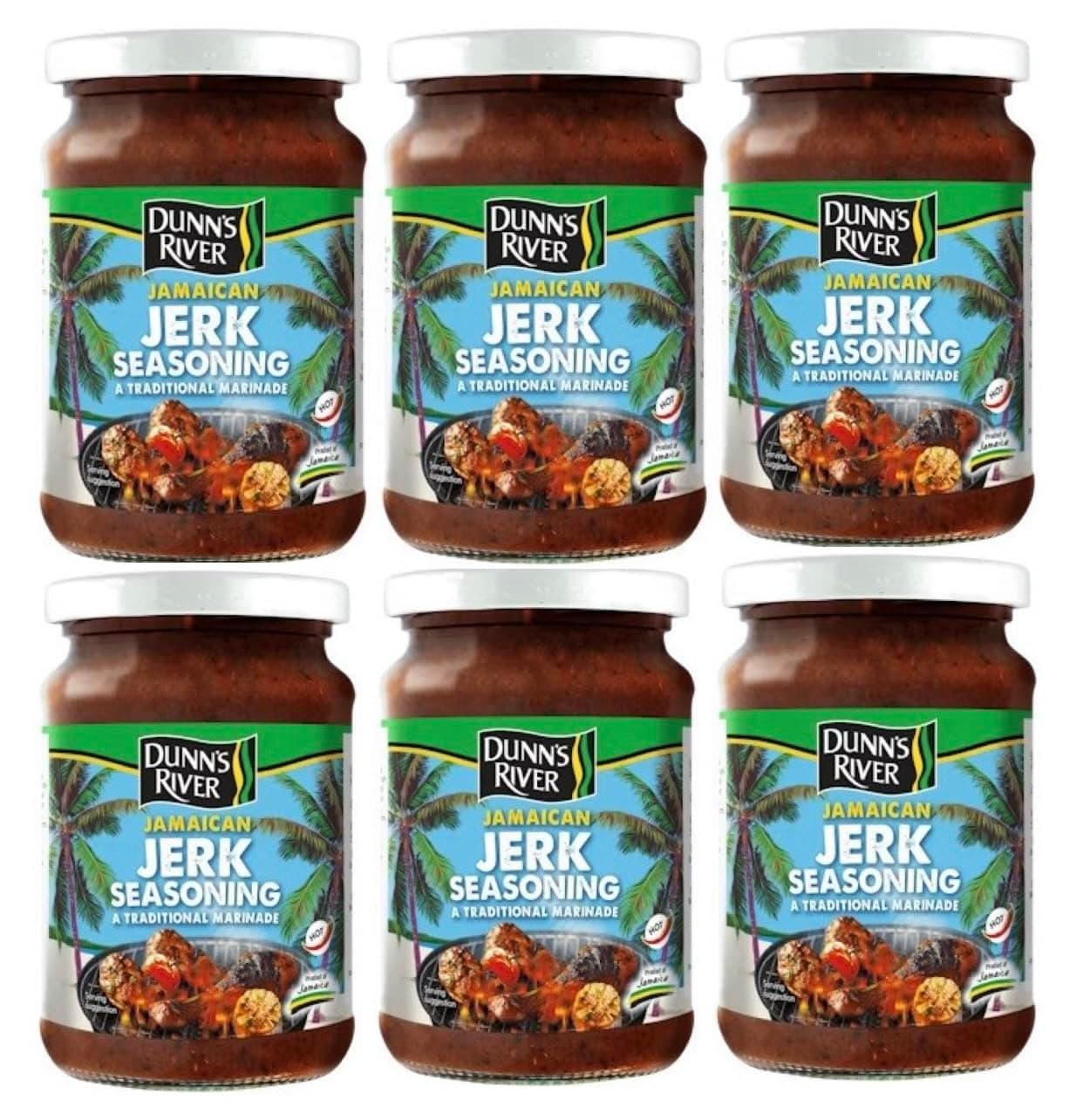 Dunn's River JAMAICAN Jerk Seasoning (HOT) 300g (PACK OF 6)