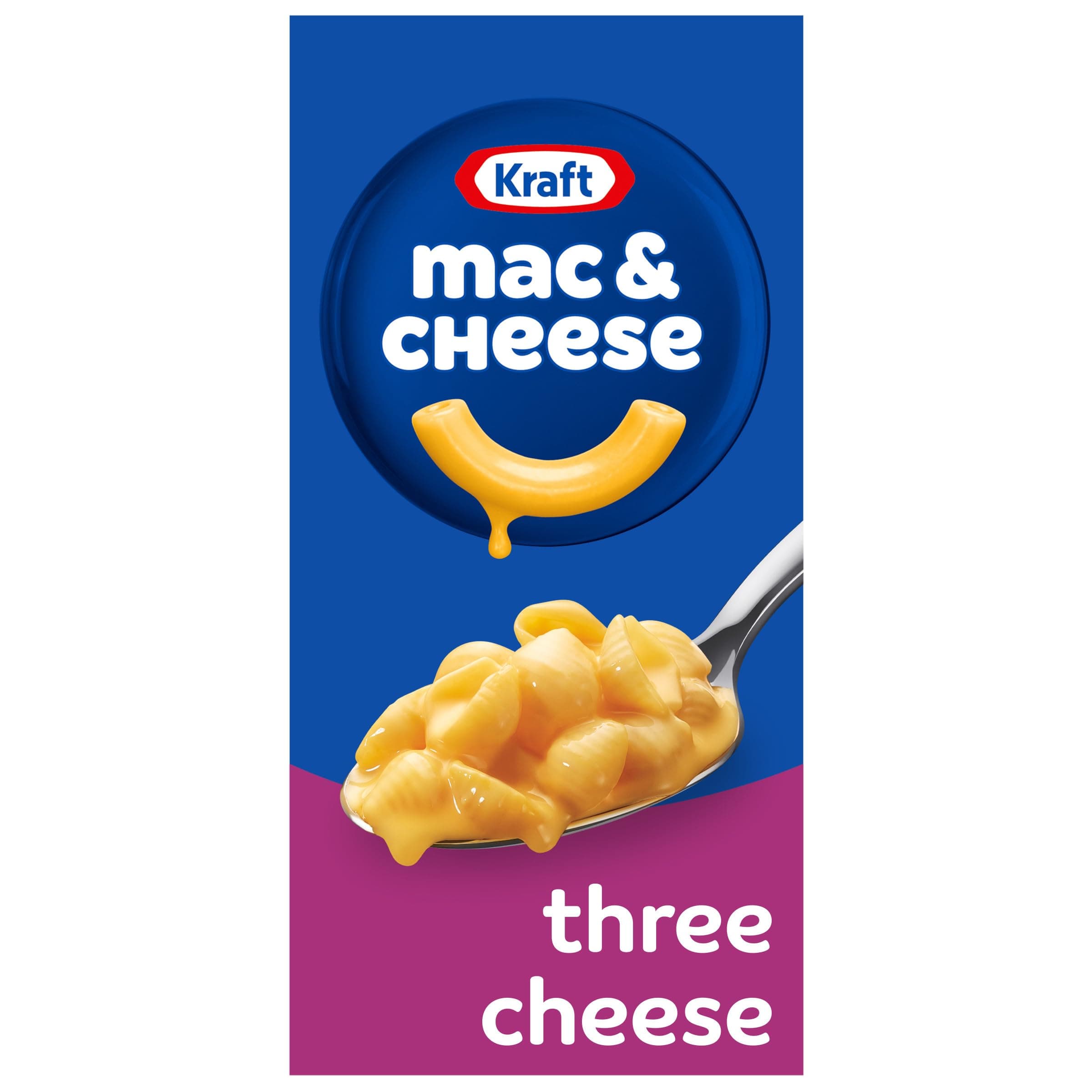 Macaroni & Cheese Three Cheese (with Mini Shell Pasta) 7.25 oz (Pack of 3)