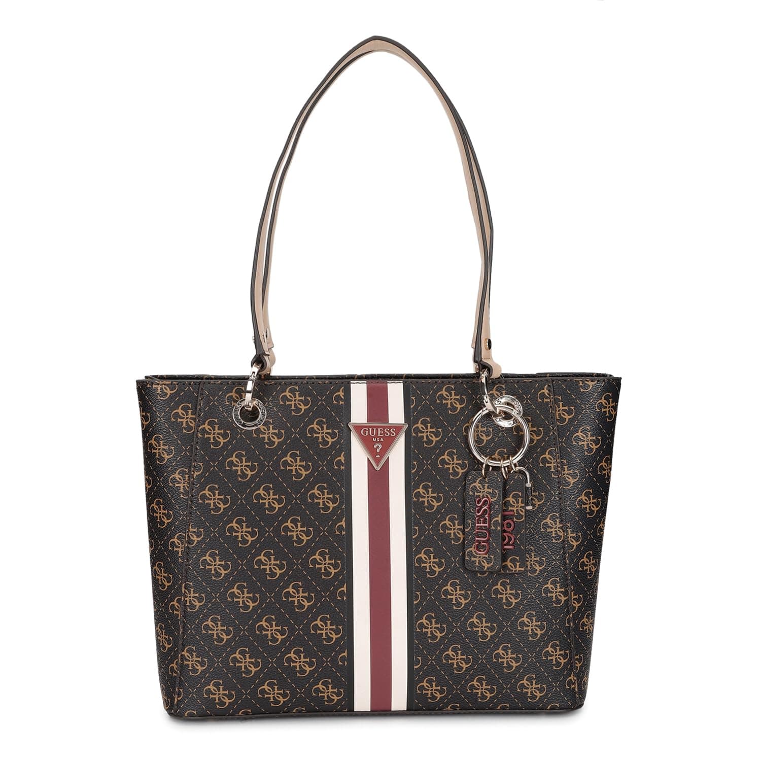 GUESS Women's Noelle Small Noel Tote Tote, Shoulder Bag