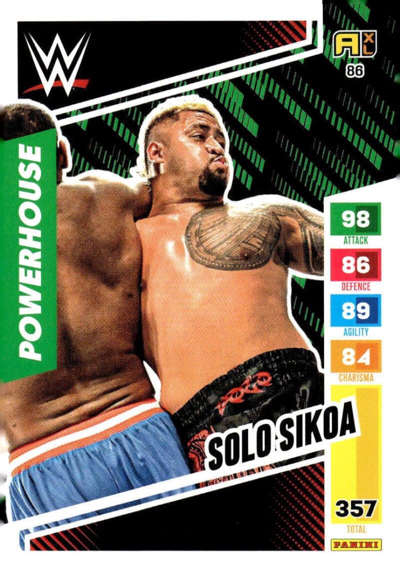 Solo Sikoa 2024 Panini WWE Adrenalyn XL #86 NM-MT Wrestling