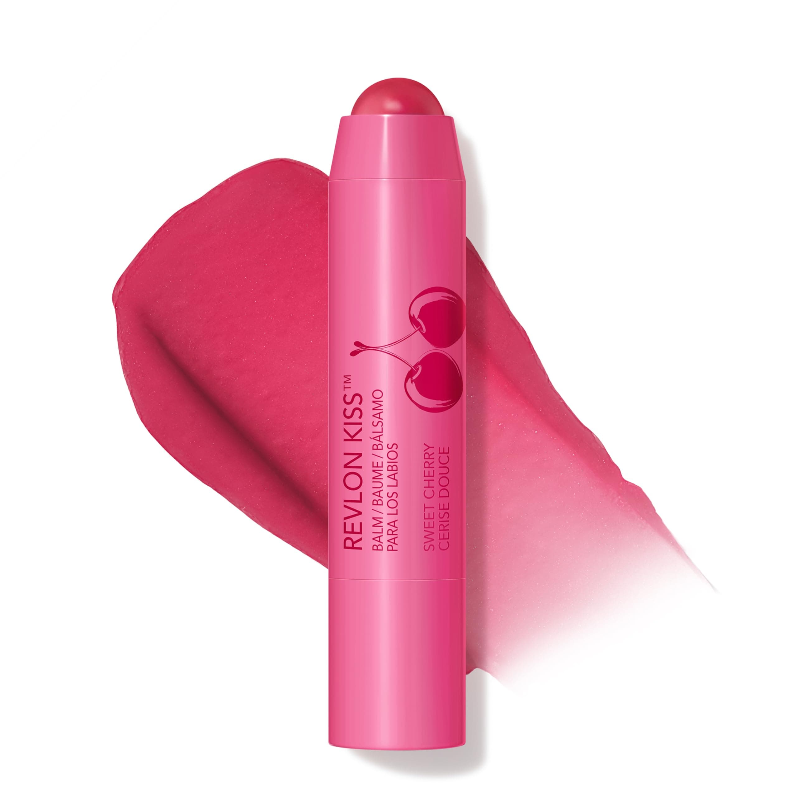 Kiss Tinted Lip Balm with SPF 20, Hydrating, Flavored, Infused with Natural Fruit Oils, 030 Sweet Cherry, 0.09 oz
