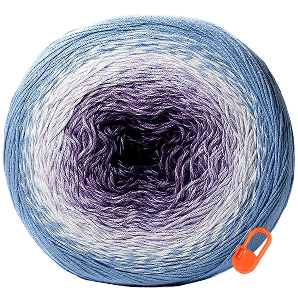 Multicolor Cotton Yarn Rainbow Spring Summer Color Choice Hand Knitting Crochet (1 Cake, 264)