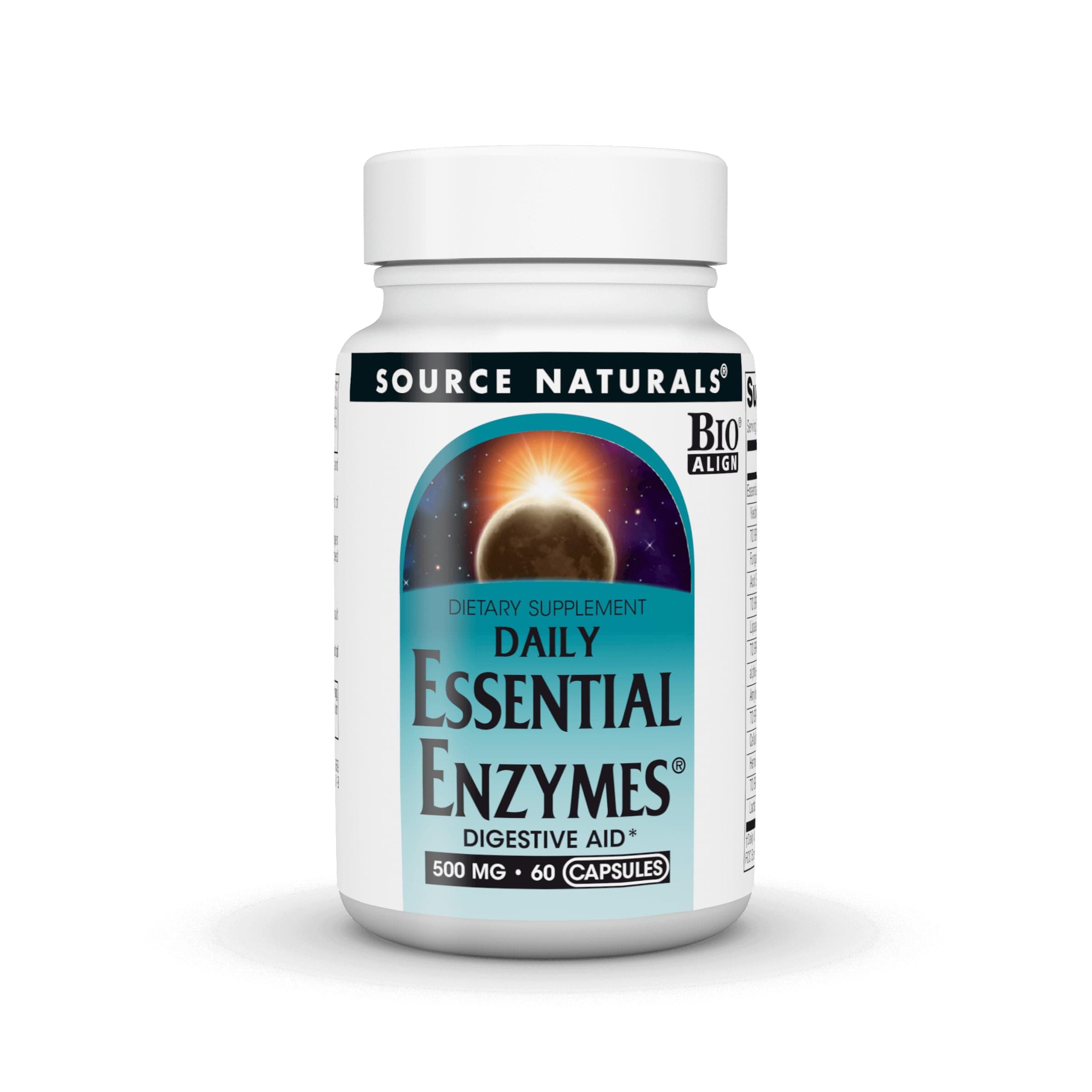 Essential Enzymes, 500mg, 60 Capsules