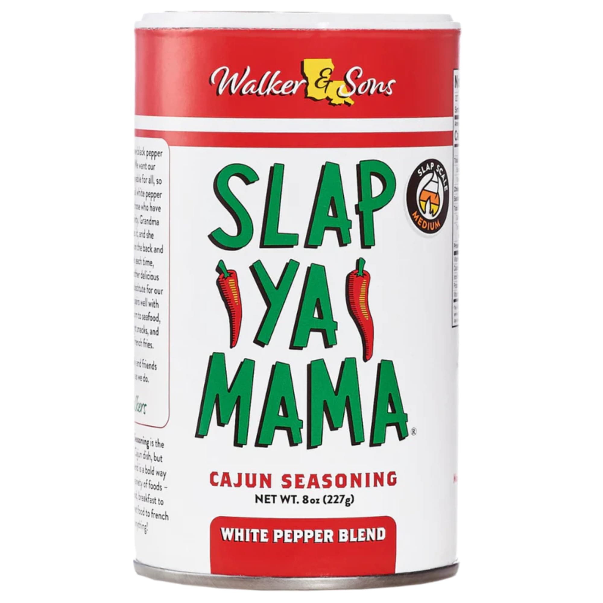 One 8 oz Slap Ya Mama Cajun Seasoning White Pepper Blend by Slap Ya Mama