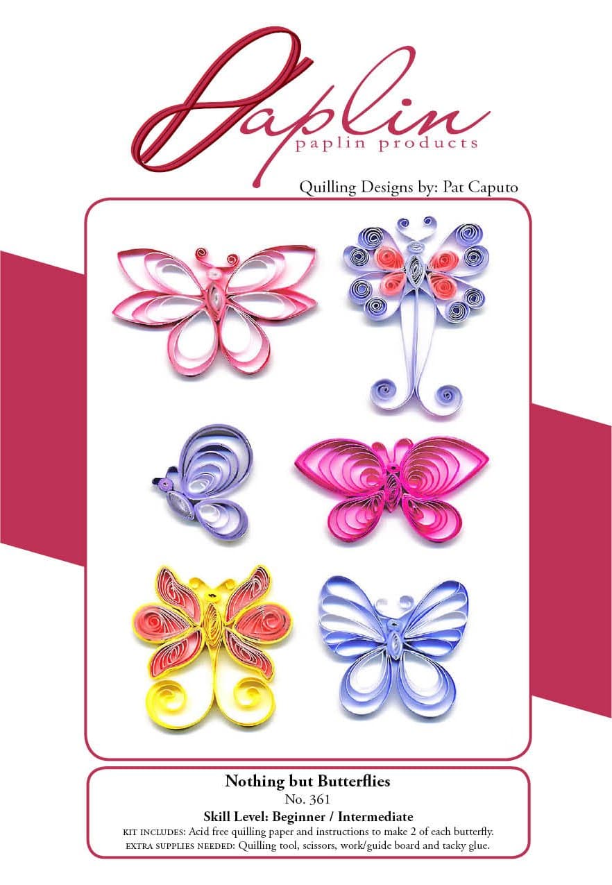 PAPLIN PAPER PAP361 Paplin Quilling Kit Butterflies