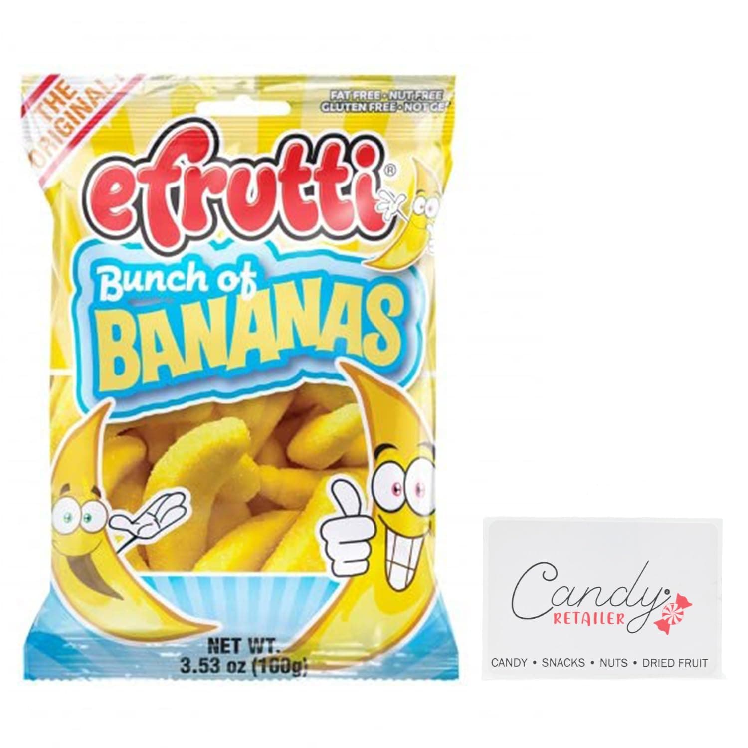 eFrutti Gummi 3.5oz Bags (Bunch of Bananas) | With Sticker