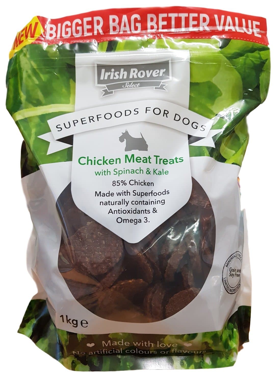 Irish Rover Superfoods for Dogs, Chicken, 1 kg, brown