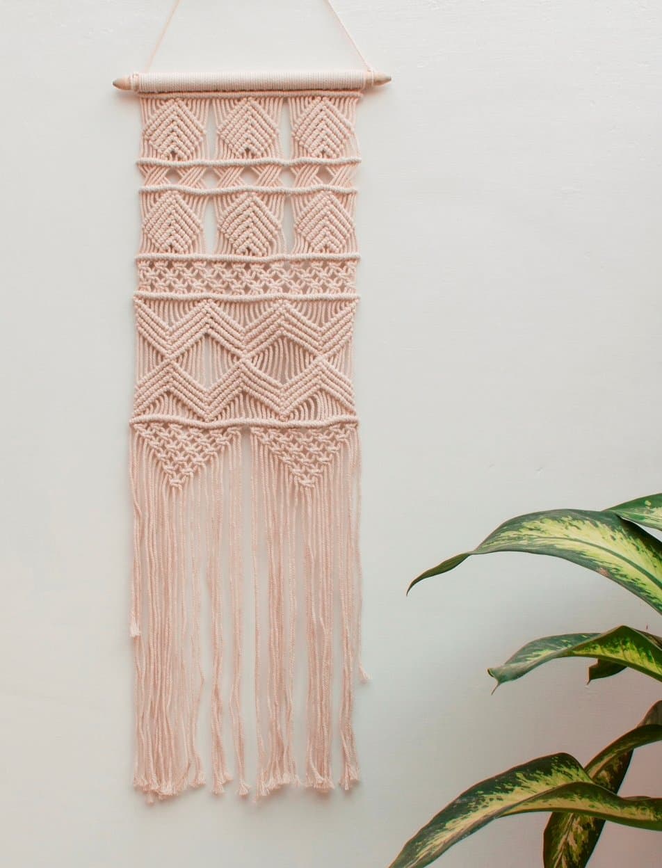 Macrame Wall Hanging - Handmade Macrame Art - Woven Wall Tapestry - Boho Wall Decor- Textile Wall hanging – 30”L X 12”W