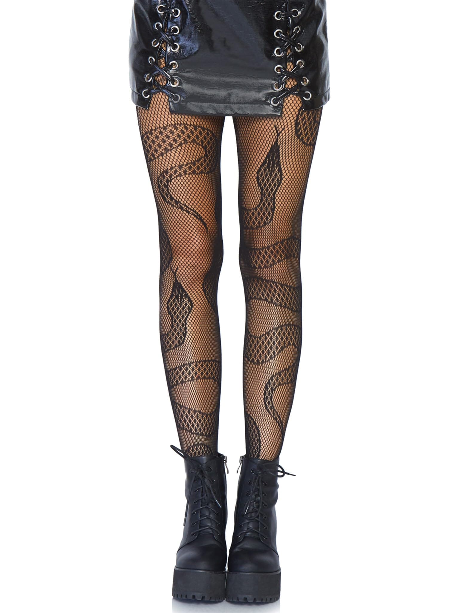 LEG AVENUE Damen Netzstrumpfhose Dunkle Alternative