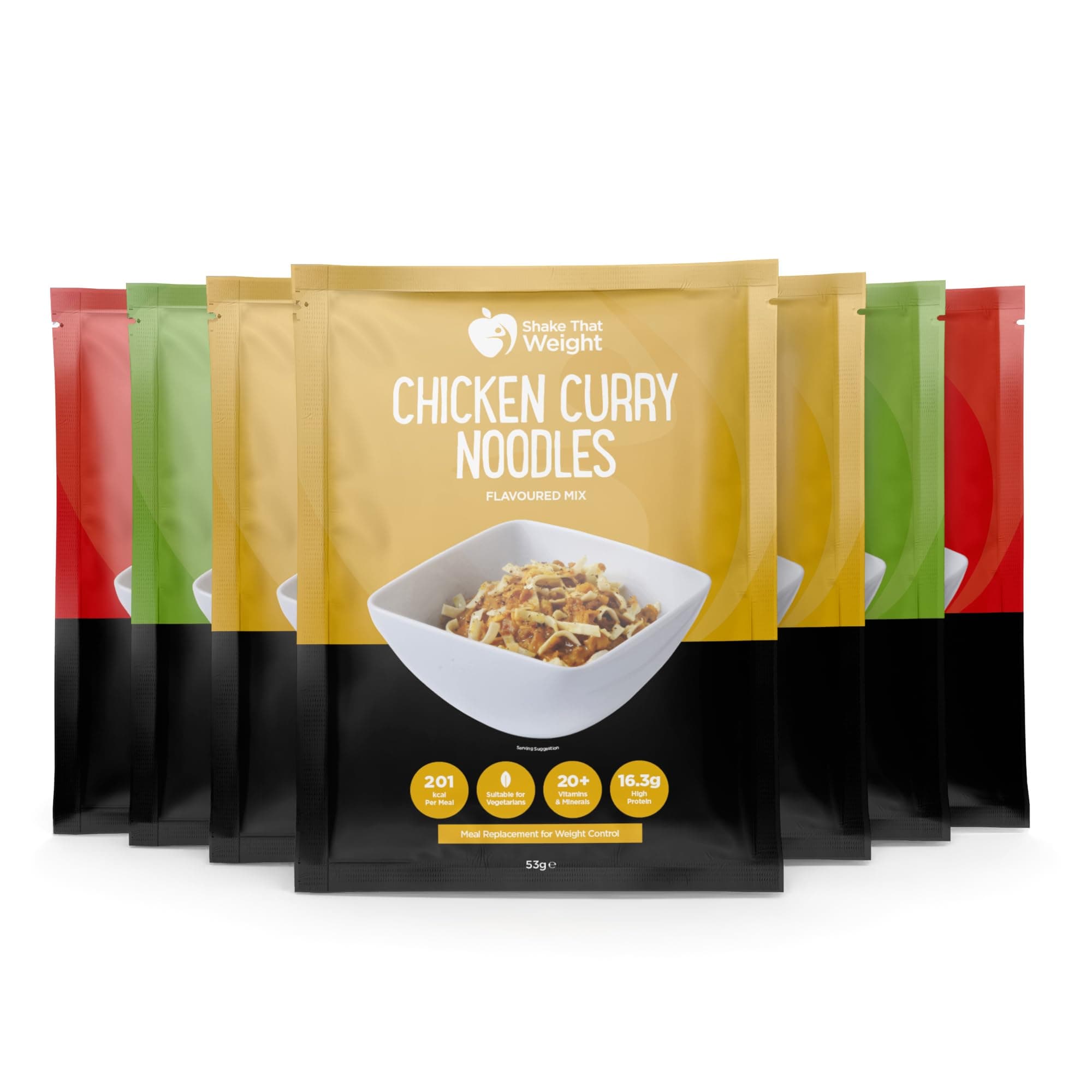 Shake That Weight - Variety Noodles x7 - Healthy Meal Replacement Diet Plan for Weight Loss - Very Low Calorie Diet - VLCD - High Protein, Low Carbs