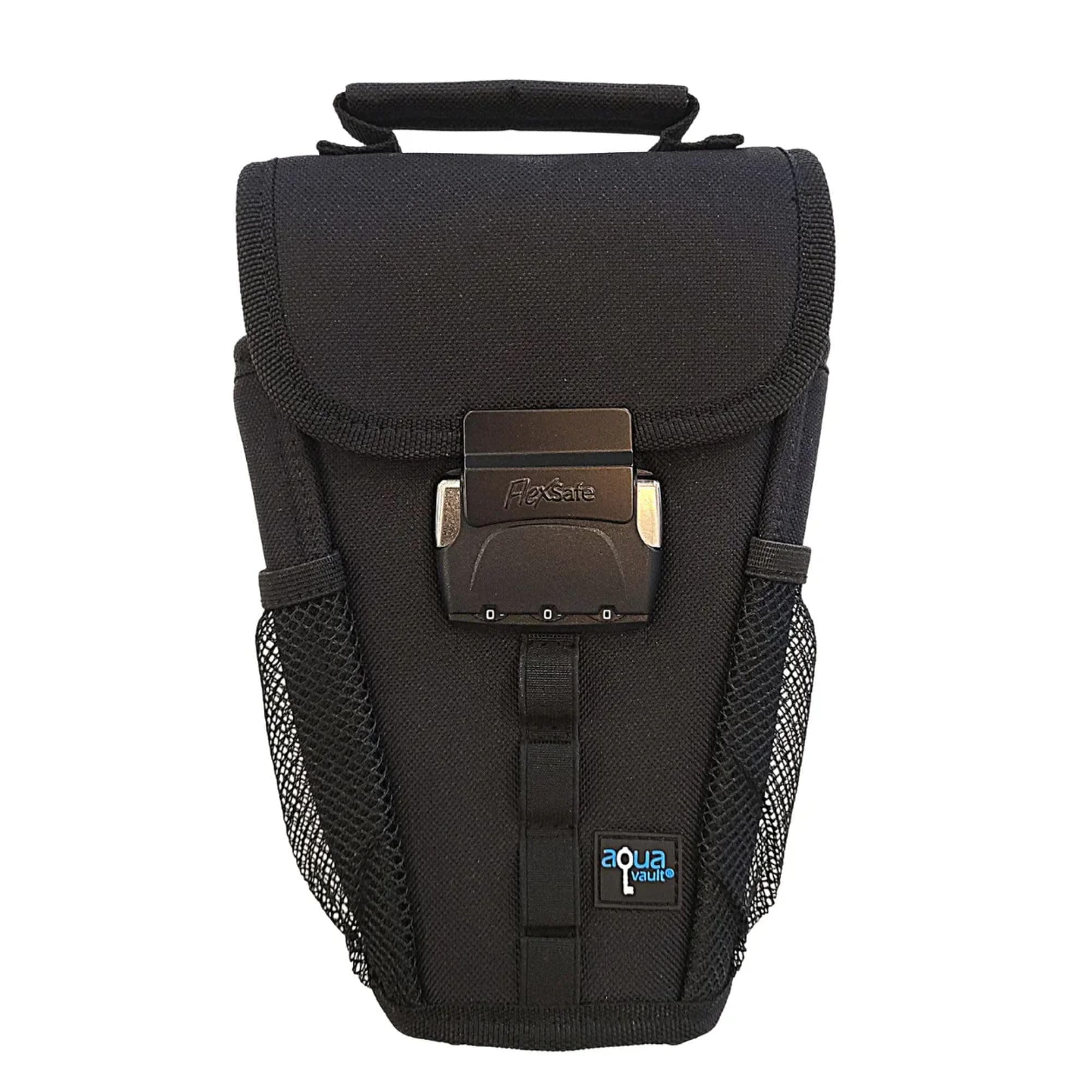 AquaVault Portable Travel Safe – Classic Anti-Theft, Nylon Cut-Resistant Lockbox for Beach, Pool, Hotel, and Outdoors (Black, Classic)