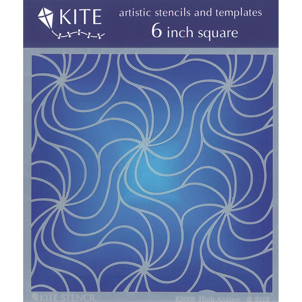 Judkins Judikins Square Kite Stencil, 6-Inch, High Anxiety