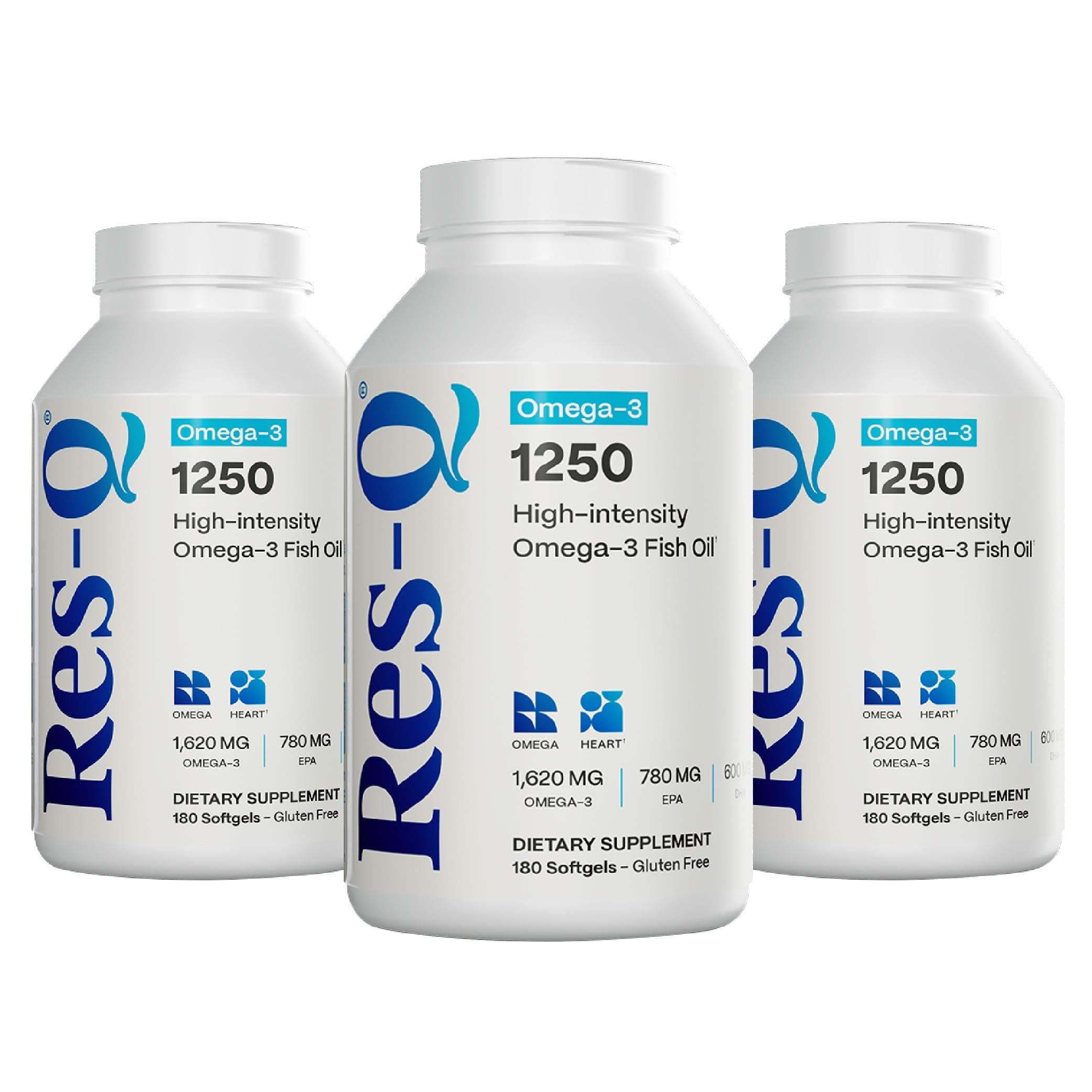Res-Q 1250 Omega-3 Fish Oil Capsules 3-Pack