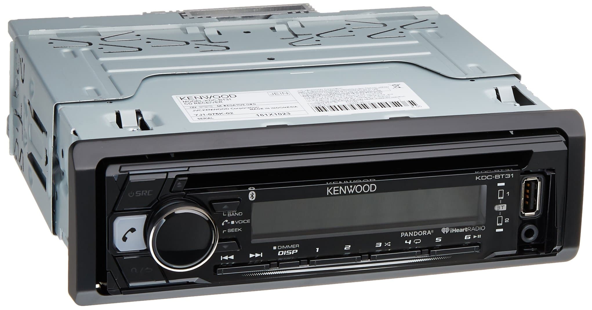 Kenwood KDC-BT31 1-DIN Bluetooth Car Stereo Receiver by Kenwood