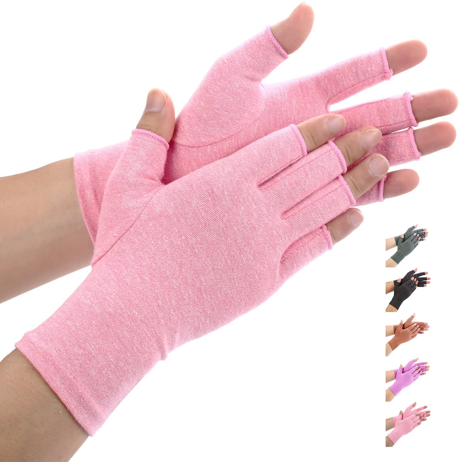 Duerer Arthritis Gloves Women Men, Carpal Tunnel, Rheumatiod, Tendonitis, Fingerless Hand Thumb Compression Gloves