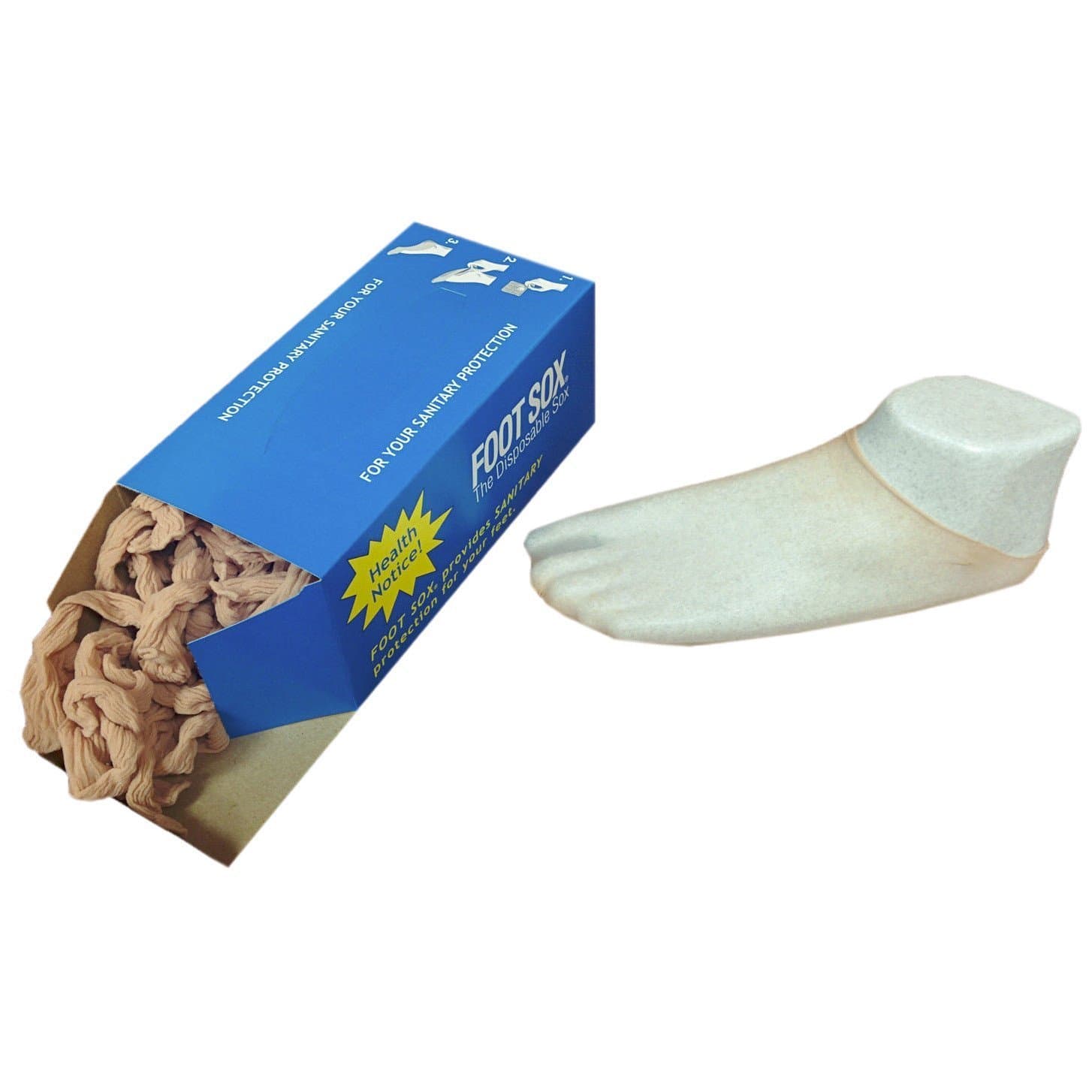 Original Sanitary Disposable Try on Socks (Womens Tan)
