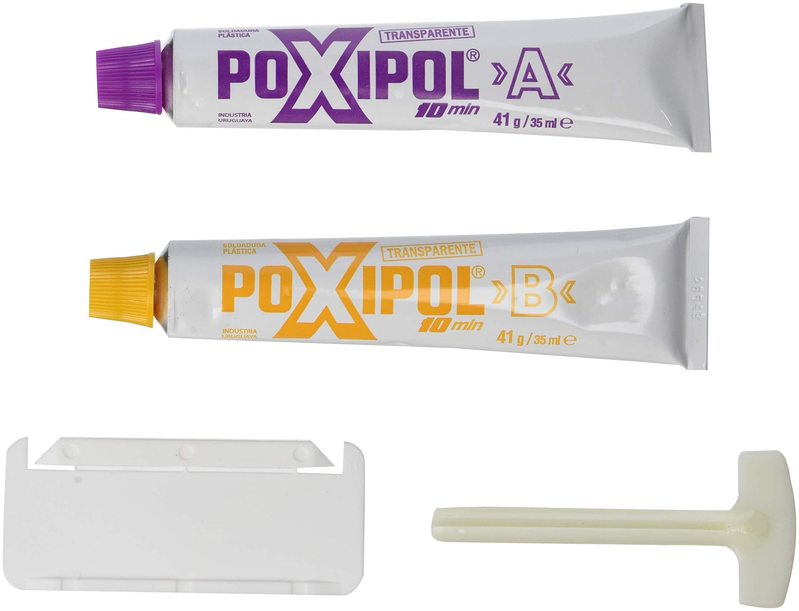 POXIPOL Epoxy Adhesive Glue 2.37Oz/ 70ml | Strong - 4233 PSI | Epoxy Glue, Transparent, Waterproof & Fast Cure | for Home Repairs, Workshops, Arts &Crafts, Hobbies, Fiberglass, Metal, Construction