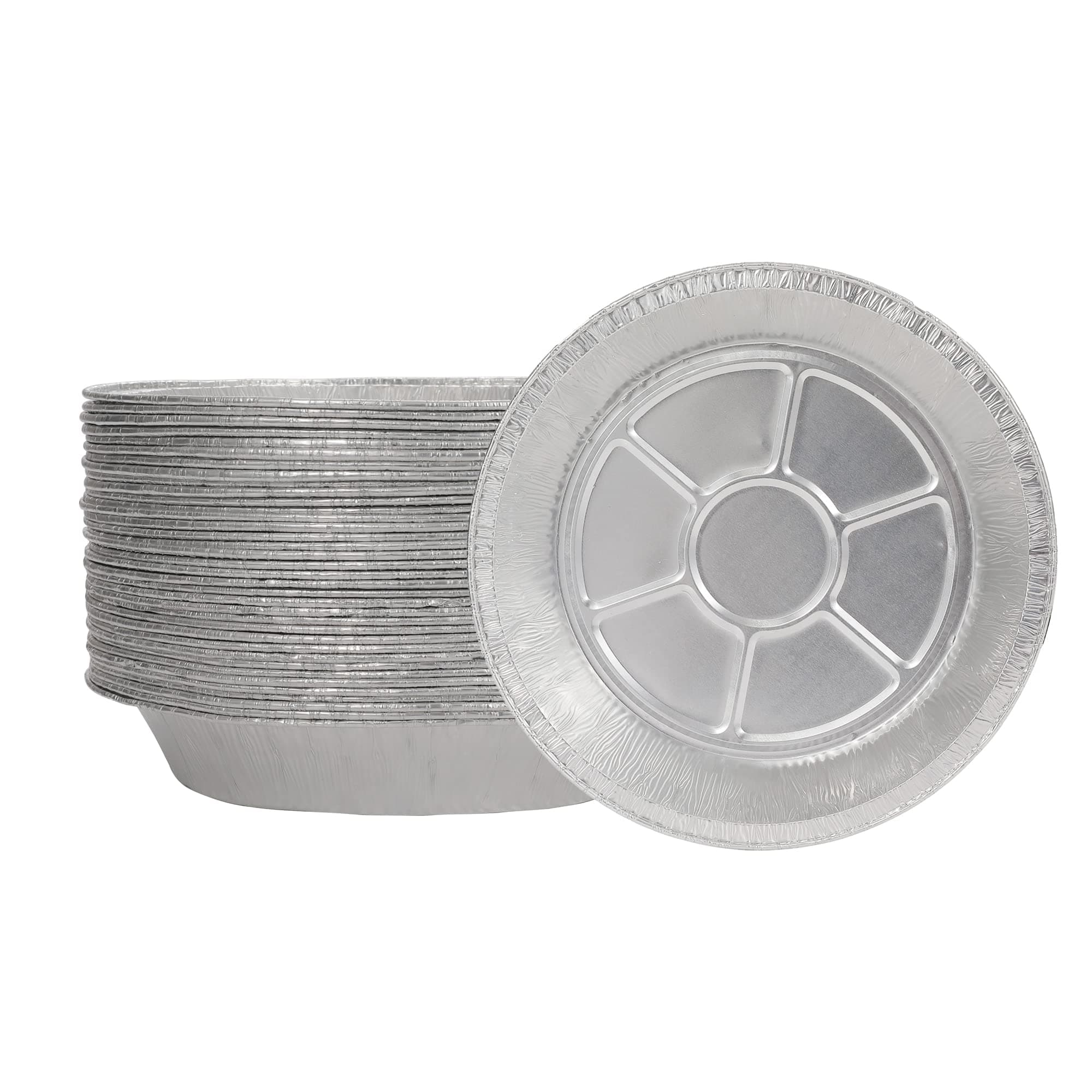 Waytiffer 9" Pie Pans (30pack) - Disposable Aluminum Foil Pie Tins,Heavy-duty, Baking Tin Plates, Standard Size