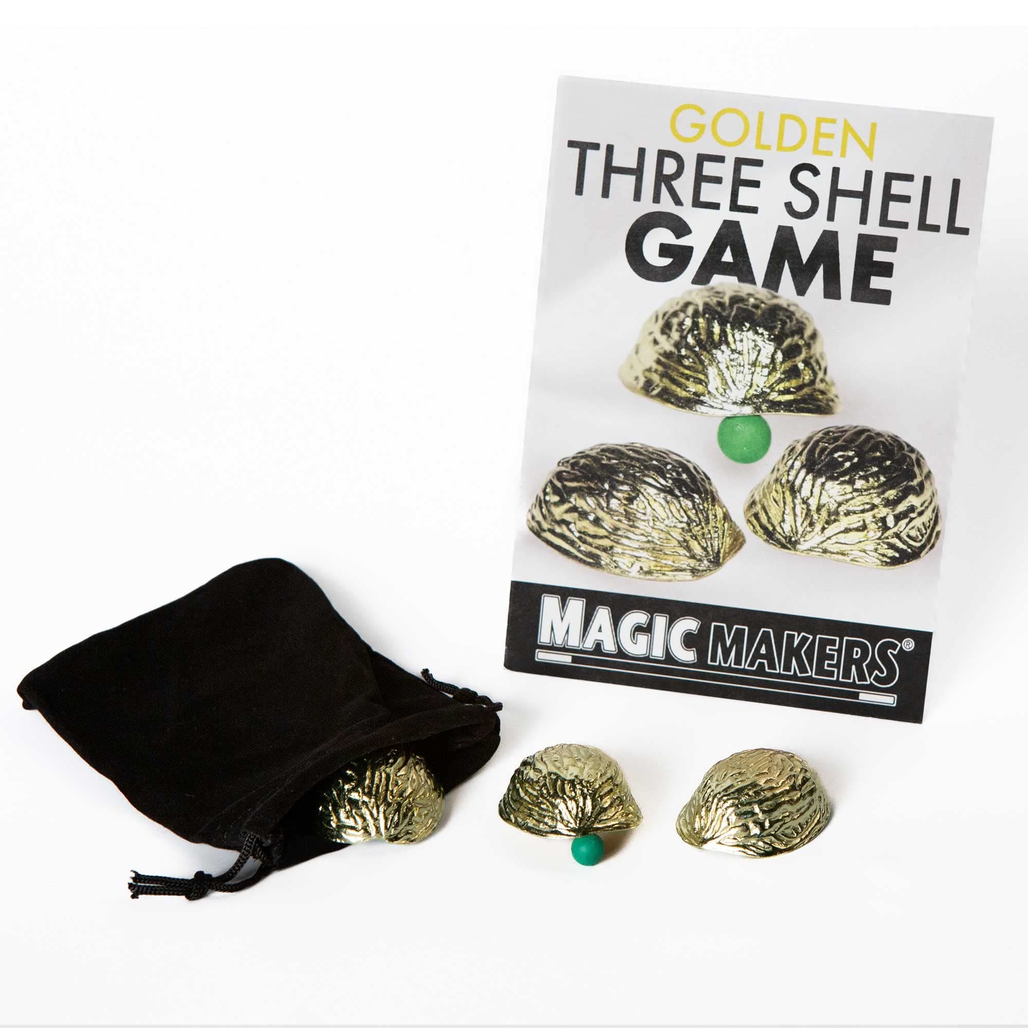 Magic Makers Golden Three Shell Game Magic Trick Kit