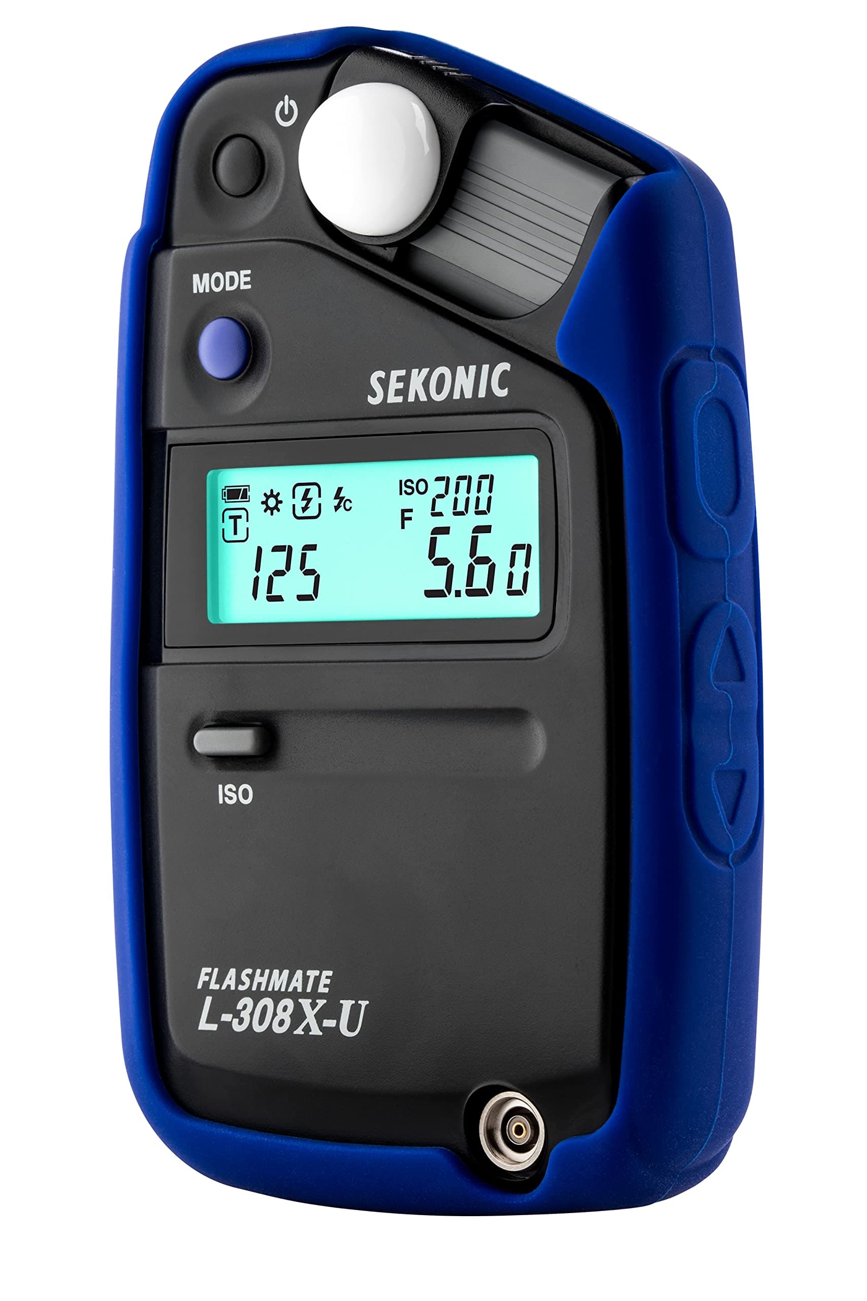 Sekonic Blue Color Grip for L-308X, Protective Rubber Skin Cover with High Visibility Design, Shock-Absorbing Exterior for L-308 Series Light Meters