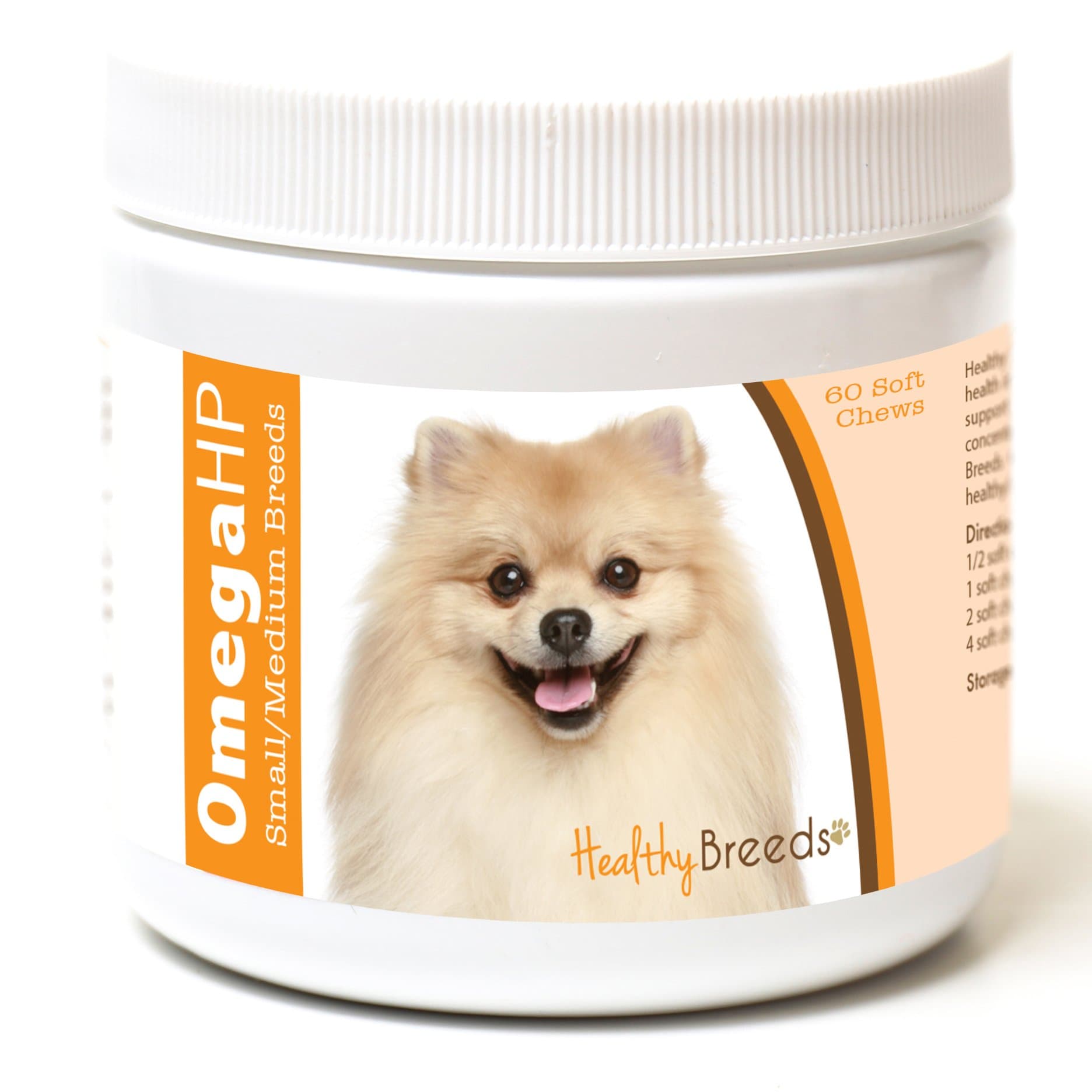 Pomeranian Omega HP Fatty Acid Skin and Coat Support Soft Chews 60 Count