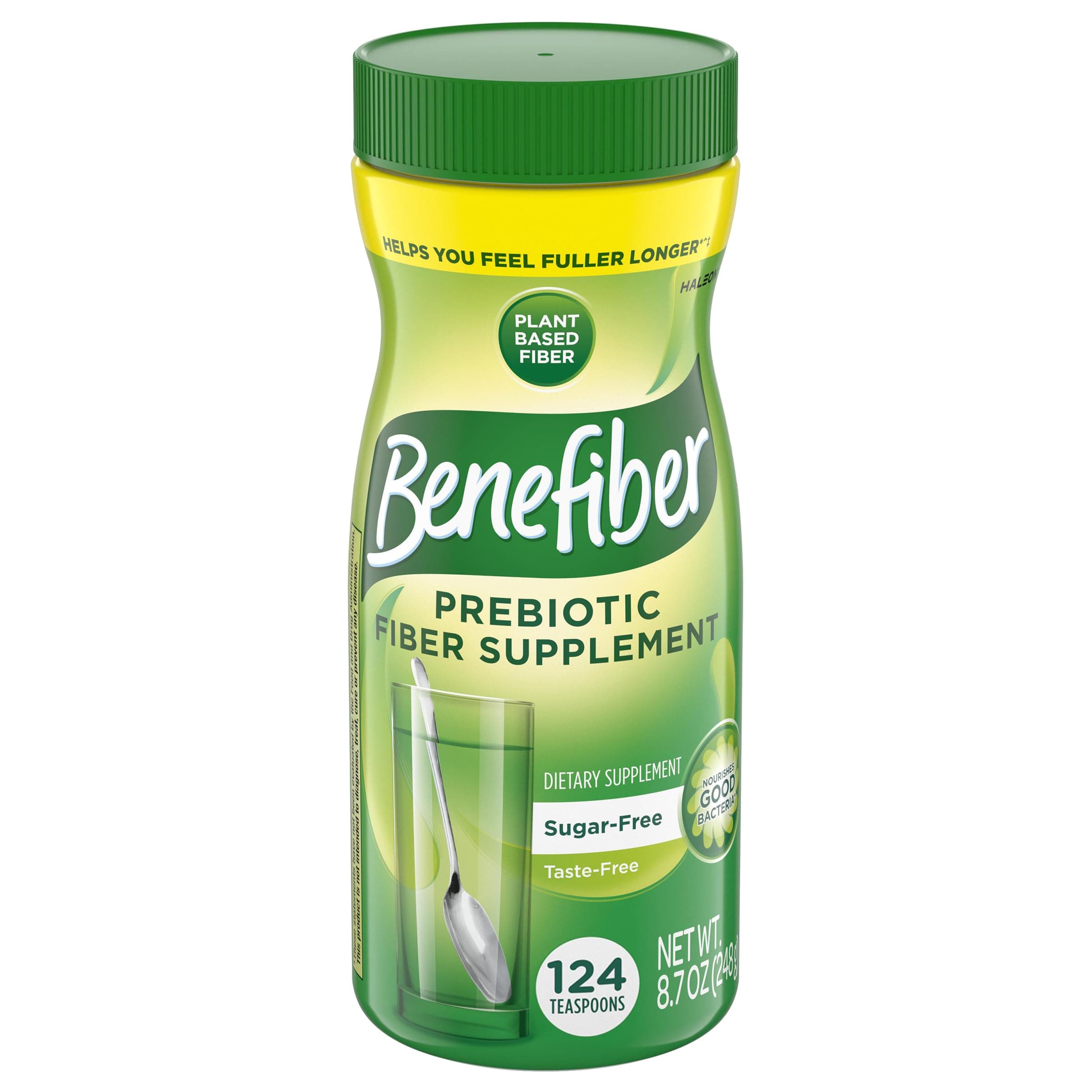 Benefiber Daily Prebiotic Fiber Supplement Powder for Digestive Health, Daily Fiber Powder, Unflavored - 62 Servings (8.7 Ounces)