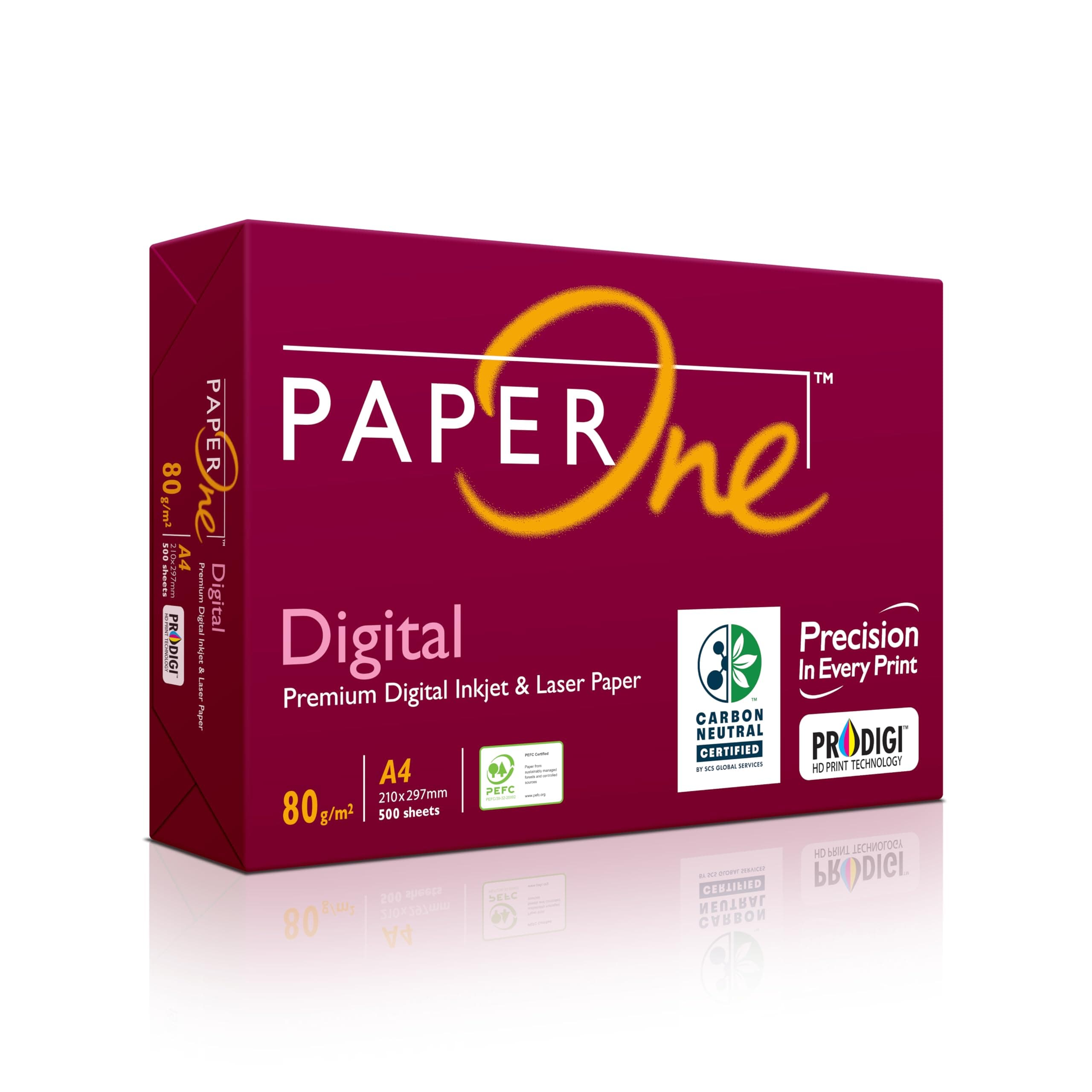 Digital Carbon Neutral Premium Copy Paper, 80 GSM, A4 Size, 500 sheets ream