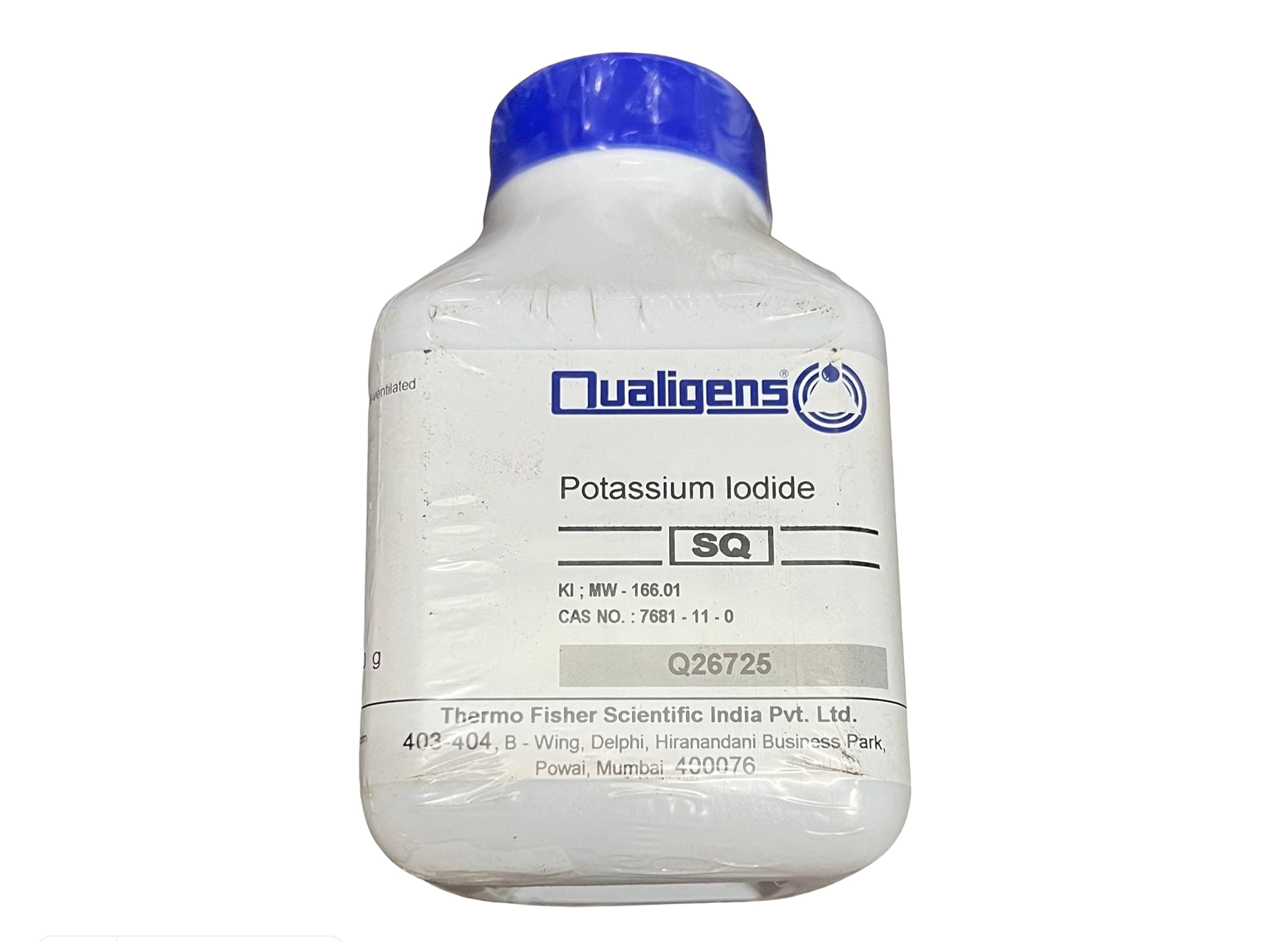 POTASSIUM IODIDE 99% pure qualigens 500gm