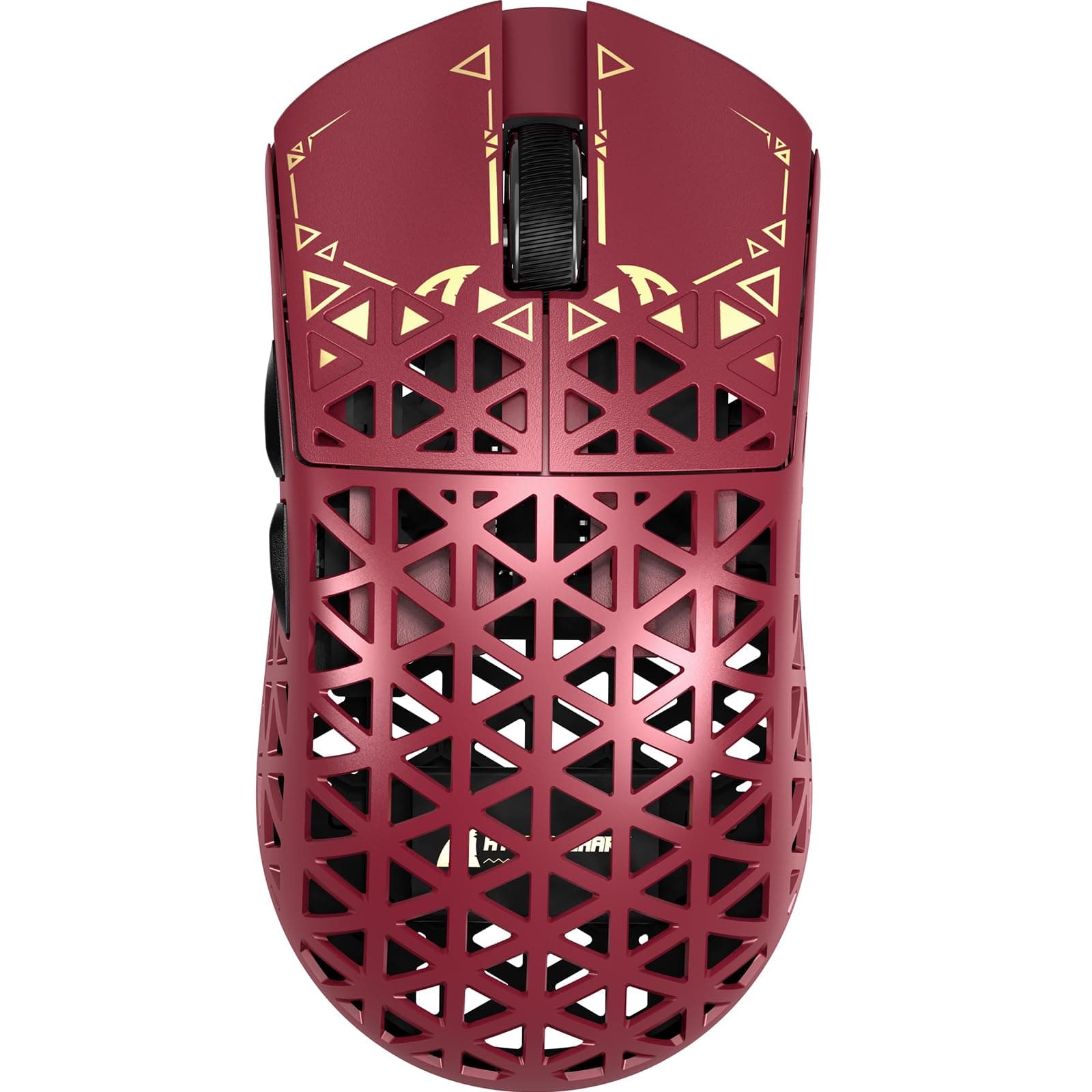 ATTACK SHARK R5Ultra 8K Carbon Fiber Wireless Gaming Mouse with 42000 DPI -PAW3950 MAX Sensor -39g Ultra-Lightweight-Nordic 52840 MCU Chip-Wired/BT/2.4GHz Wirelss Programmable Mouse for PC/Mac (Red)