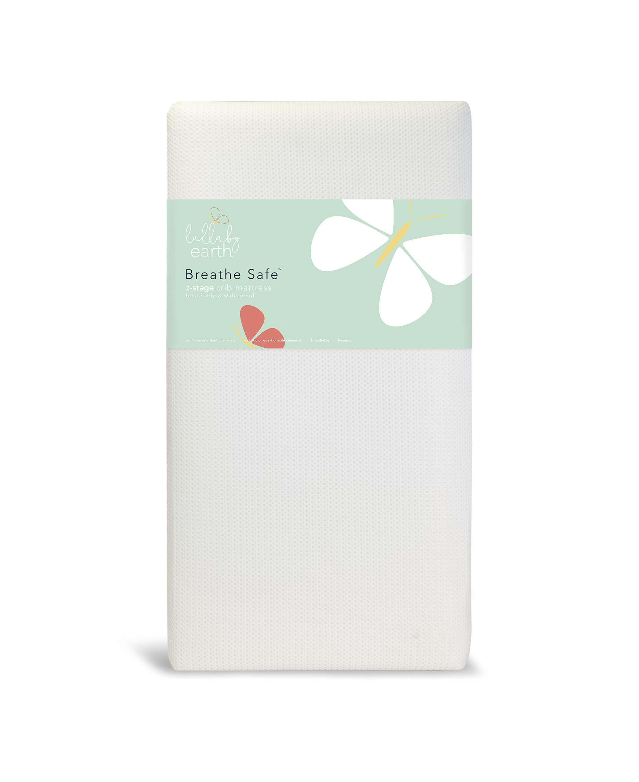 Lullaby Earth Breeze 2- Stage Crib Mattress - White