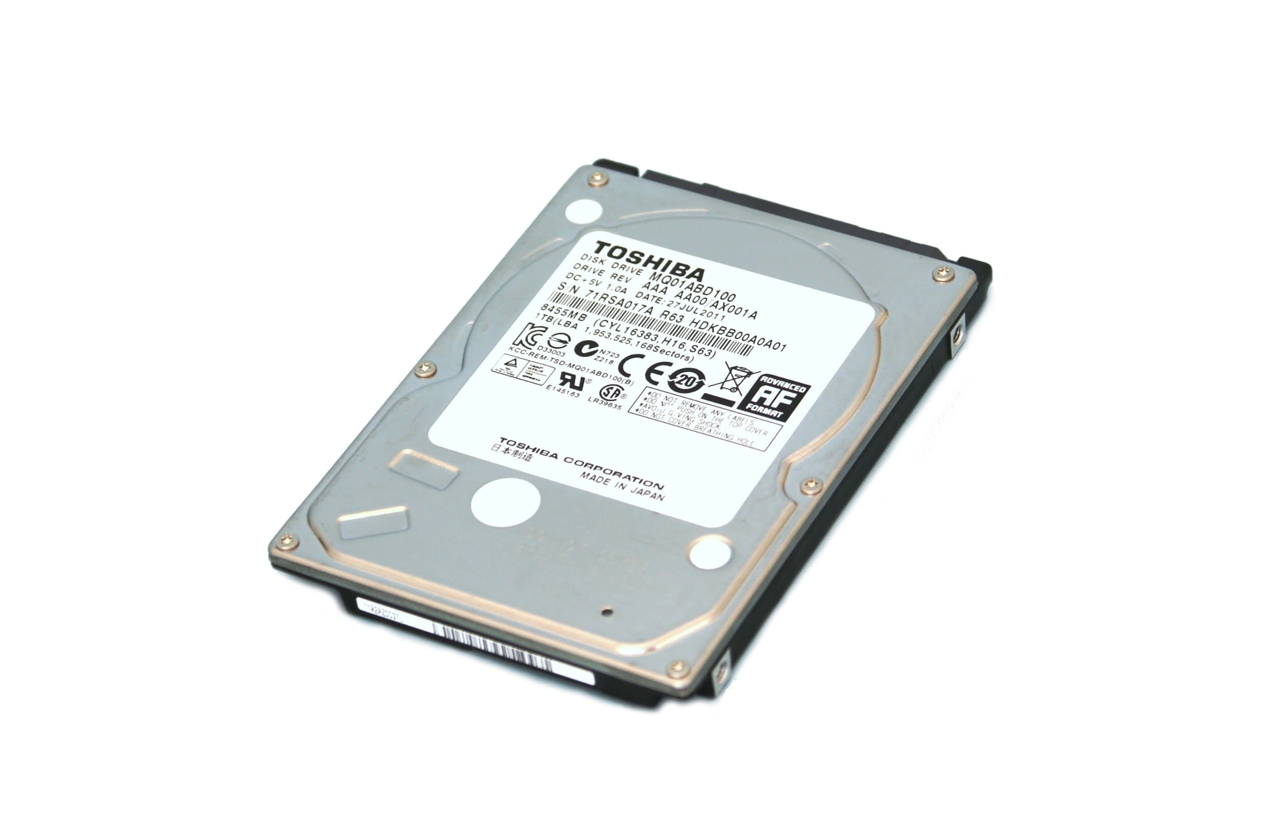 TOSHIBA MQ01ABD032 320GB 5400 RPM 8MB Cache 2.5 SATA 3.0Gb/s internal notebook hard drive - Bare Drive, Mechanical Hard Disk