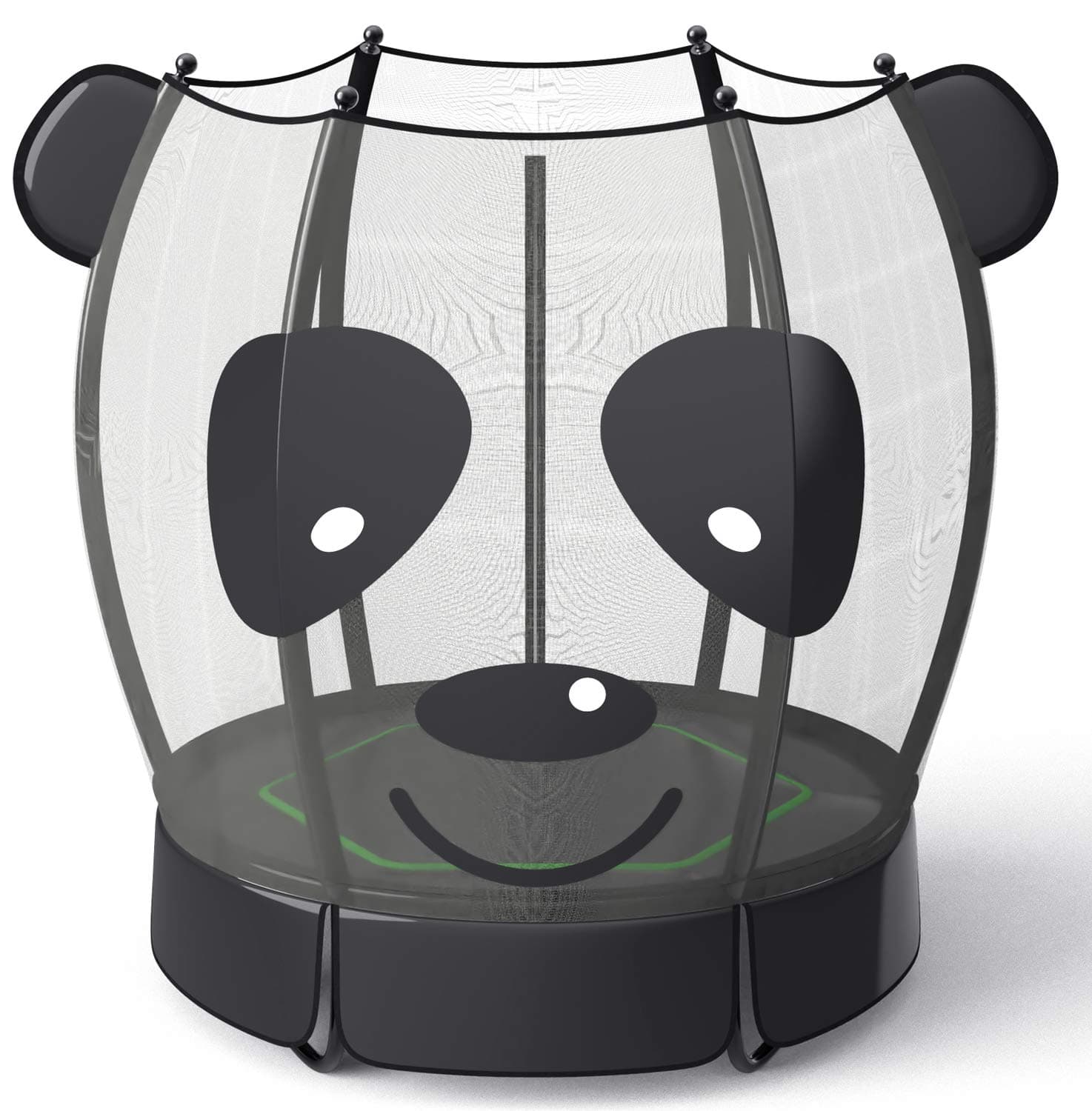 LANGXUN 60" Trampoline for Kids, 5ft Mini Toddler Indoor & Outdoor Trampoline with Net, Basketball Hoop & Dart Board, Birthday Gifts for Boys & Girls, Baby Toddler Christmas Toys