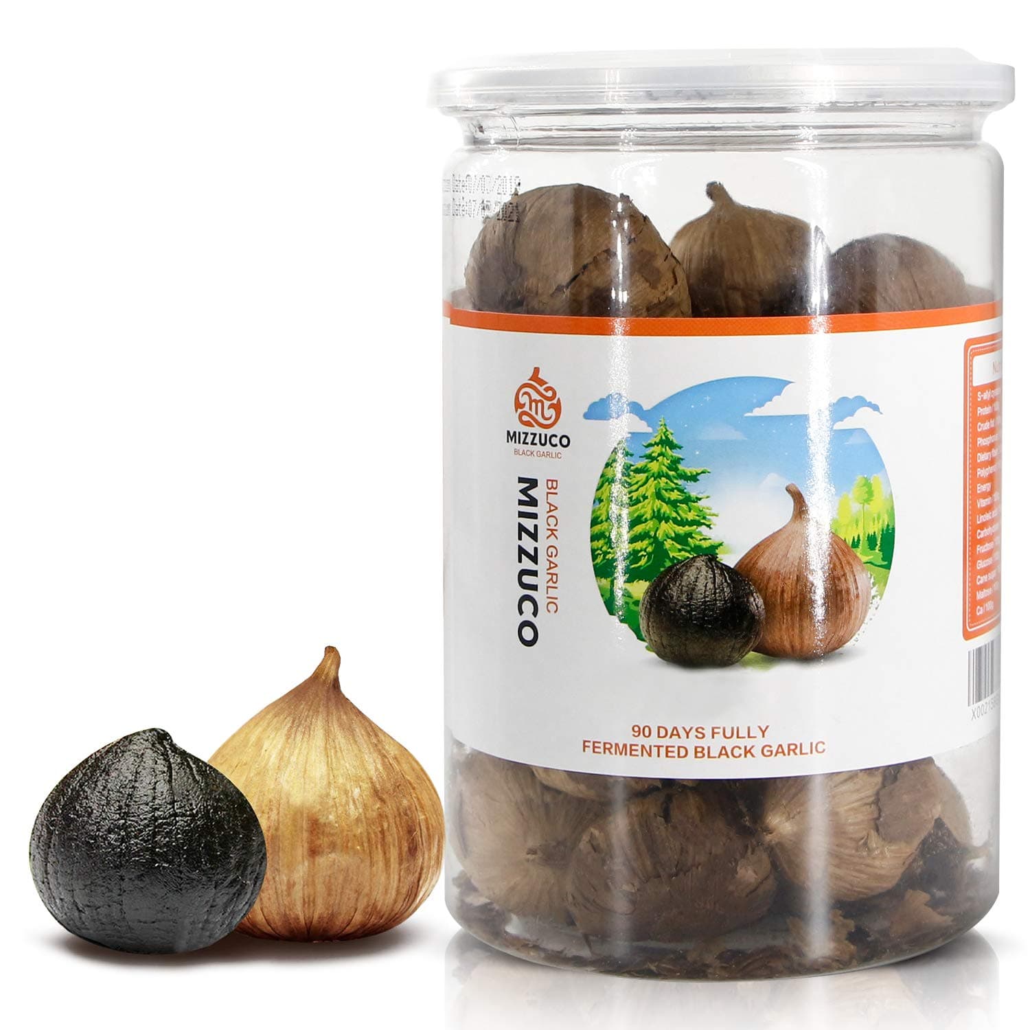 Black Garlic, WHOLE Black Garlic Natural Fermented for 90 days Healthy Snack Ready to Eat or Sauce (325G)