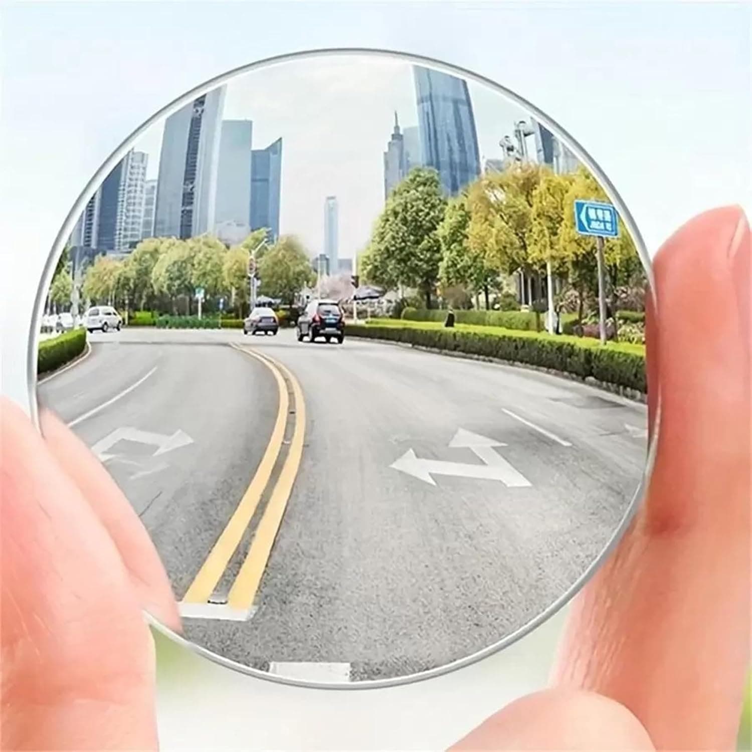 Car Accessories Pack of 2 Blind Spot Car Mirrors, 2 Inch Round HD Glass Convex Rear View Wide Angle Side Mirror Blindspot with Self Adhesive Back for Universal Vehicles
