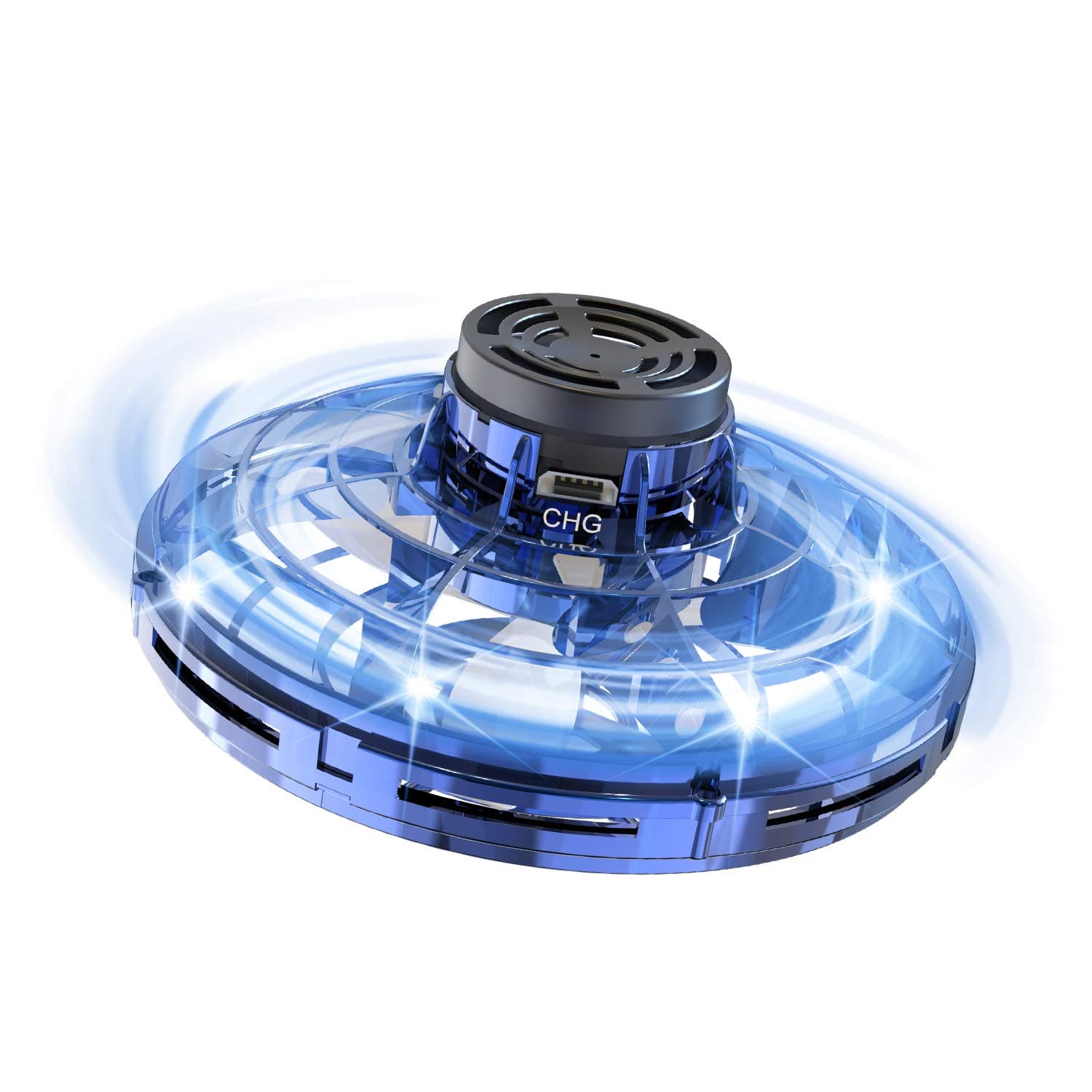 FLYNOVA Cool Kids Light Up Toys,Hand Operated UFO Drones,Mini Flying Orb with Lights,Hover Boomerang Spinner,Xmas Birthday Gifts for Adult Teen,Indoor Outdoor Summer Party Toys with Family Friends