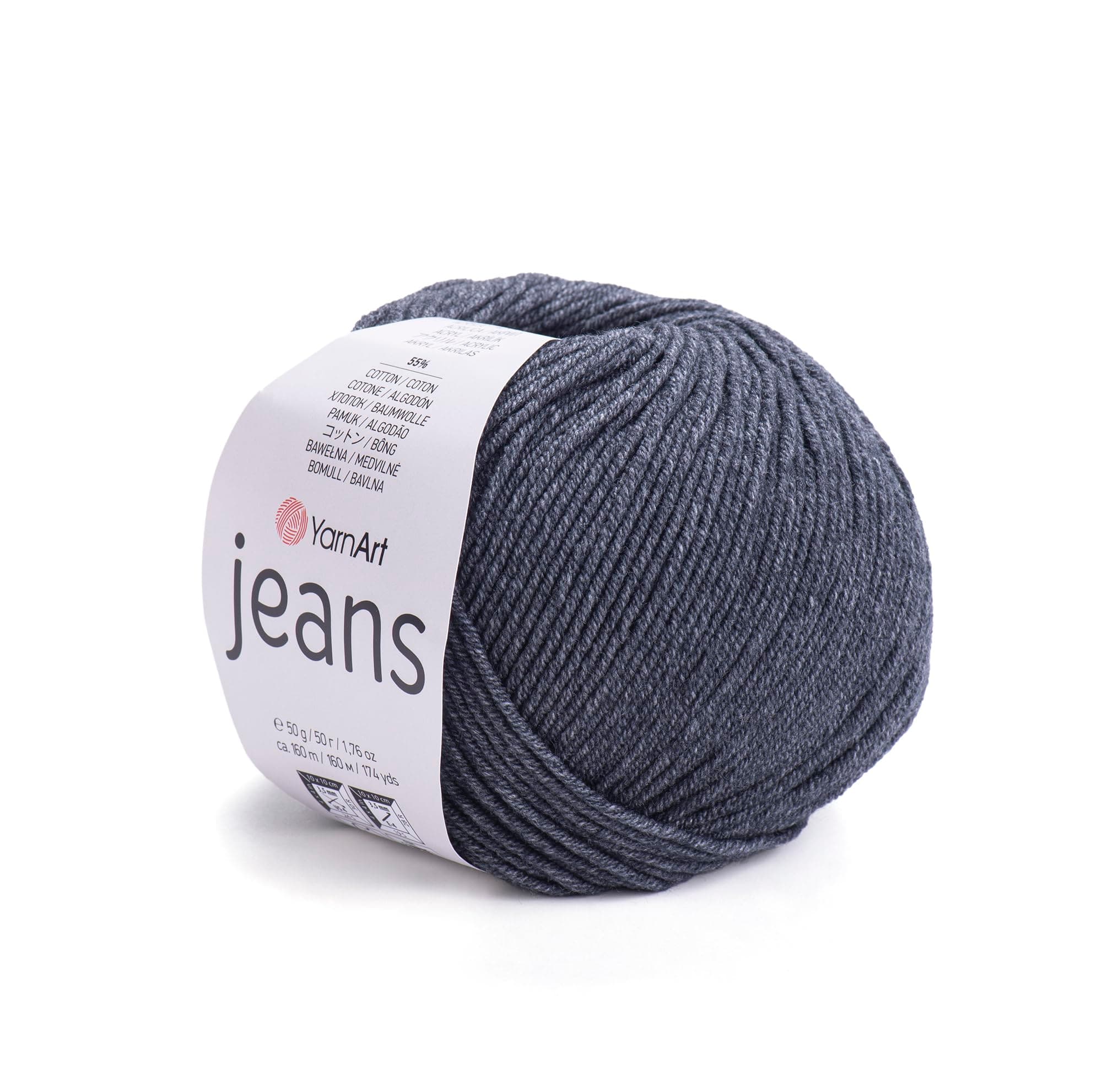 YarnArt Jeans Cotton Blend Yarn - Soft Turkish Yarn for Amigurumi, Crochet & Knitting, 55% Cotton – 45% Polyacrylic, Perfect for Handmade Projects (28)