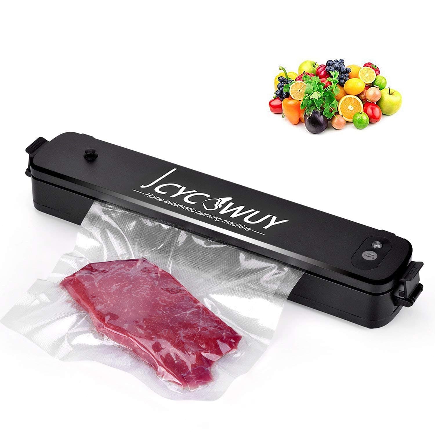 Vacuum Sealer Machine, Jcycowuy Portable Automatic Vacuum Air Sealing System For Food Preservation Including 15 Free Sealing Bags Food Vacuum Sealer Food Sealer
