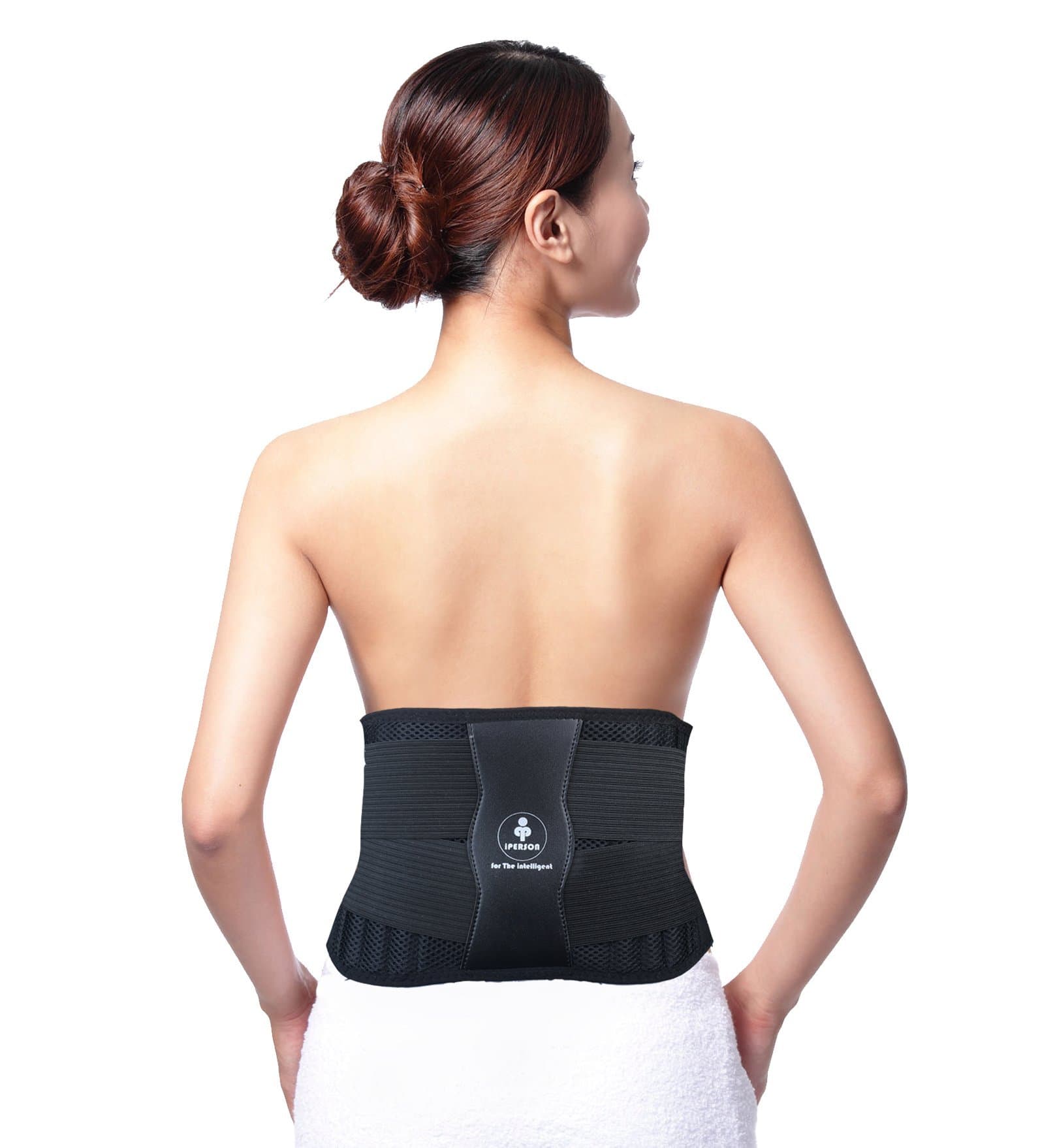 iPerson Back Brace with Removable Lumbar Pad for Lower Back Pain Relief - Support Belt for Treatment of Sciatica, Scoliosis, Herniated Disc Degenerative Disc Disease (XL/XXL)