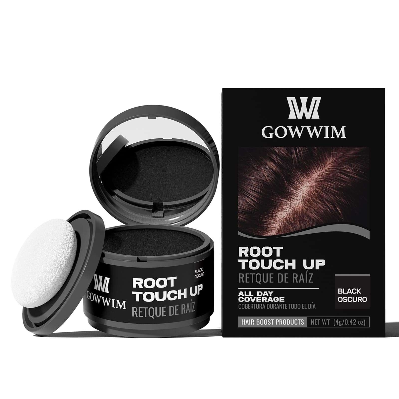– Hairline Powder, Hair Root Dye, Instantly Hair Color Shadow Cover Gray Hair Root, Hair Touch-Up, Thin Hair Powder 4g