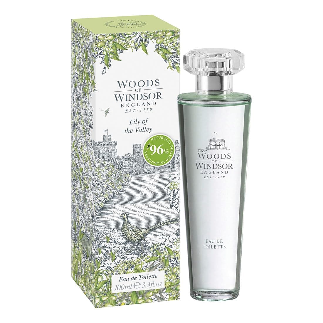 Lilly of the Valley Eau De Toilette, Floral Womens Perfume with Notes of Dewy Green Leaves, Geranium Oil and Citrus, Lily of the Valley Scent 100ml