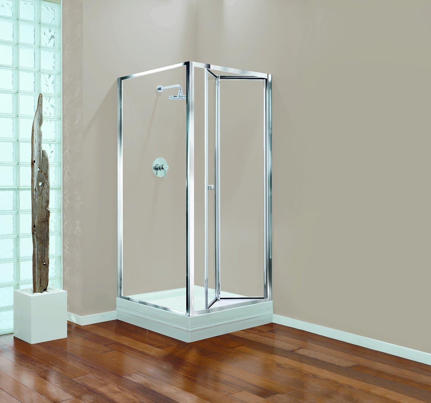 Coram Showers GBBF76CUC 760 x 1800 mm Bi-Fold Door with Chrome Framework Effect