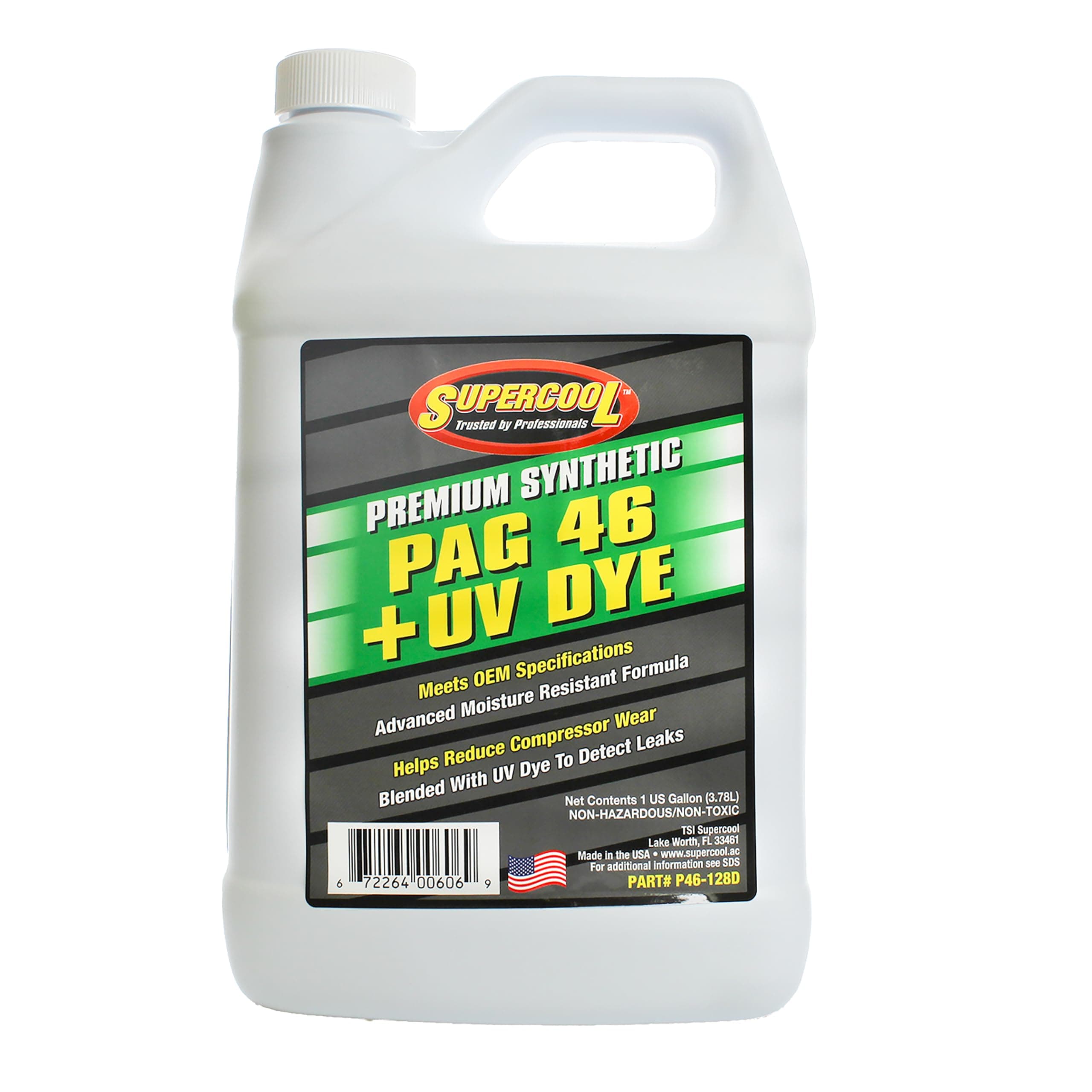 P46-128D PAG Oil 46 Viscosity with UV Dye Gallon 1-Pack