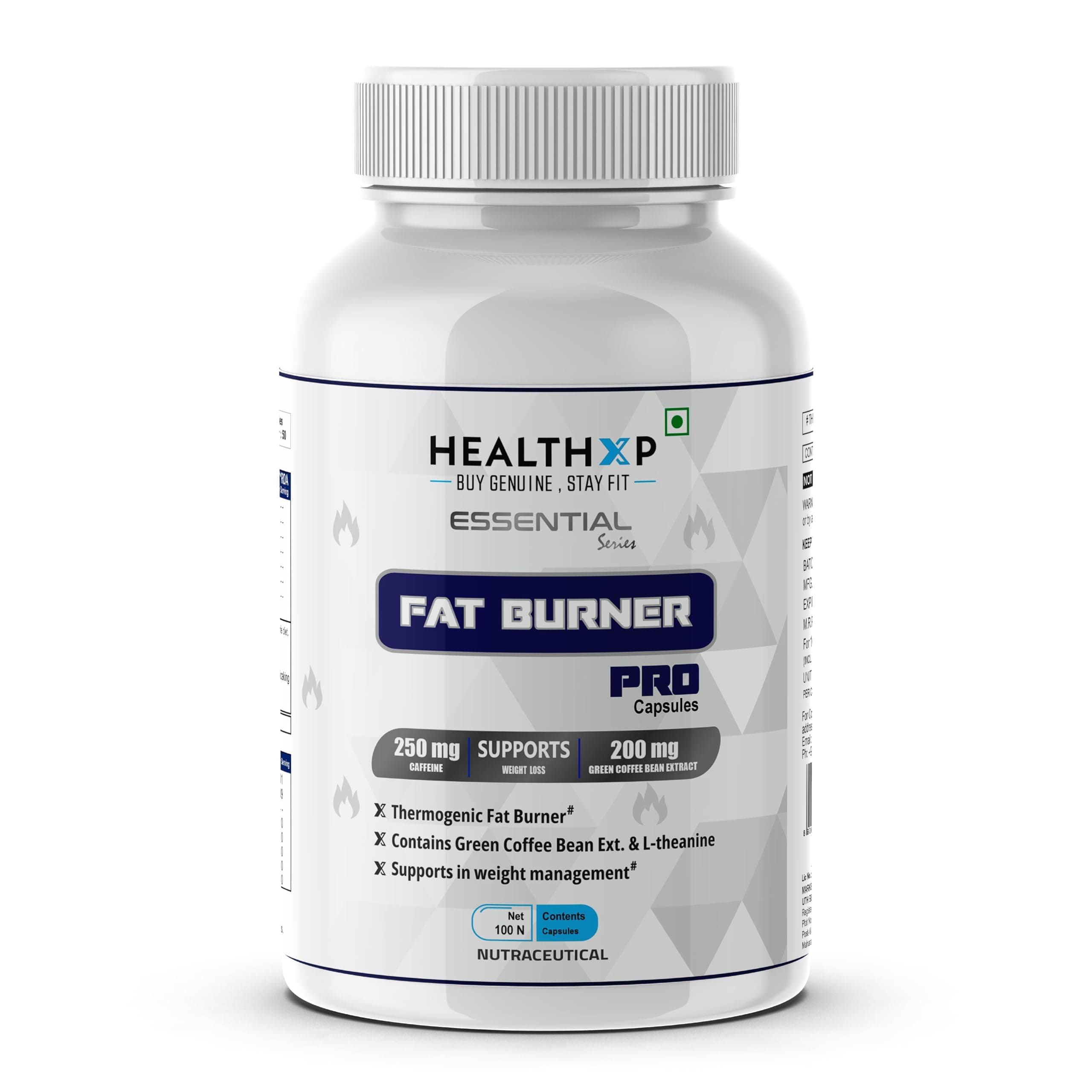 HealthXP Fat Burner Pro - Advanced Thermogenic Supplement that Supports Weight Loss 100 Capsules