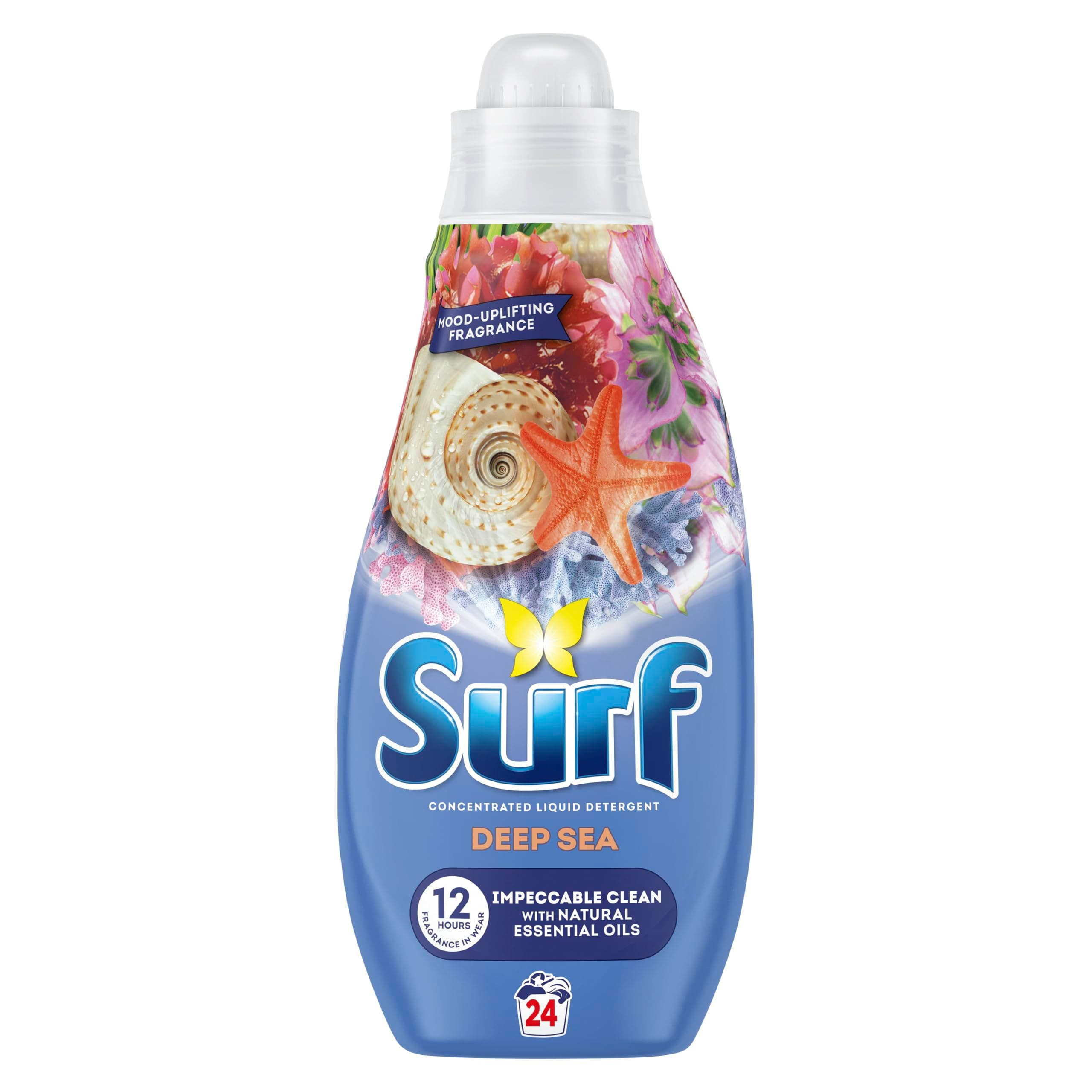 Deep Sea Laundry Washing with a joy-infused fragrance & natural essential oils lasting up to 12 hours in wear Liquid Detergent for brilliantly clean results 24 washes