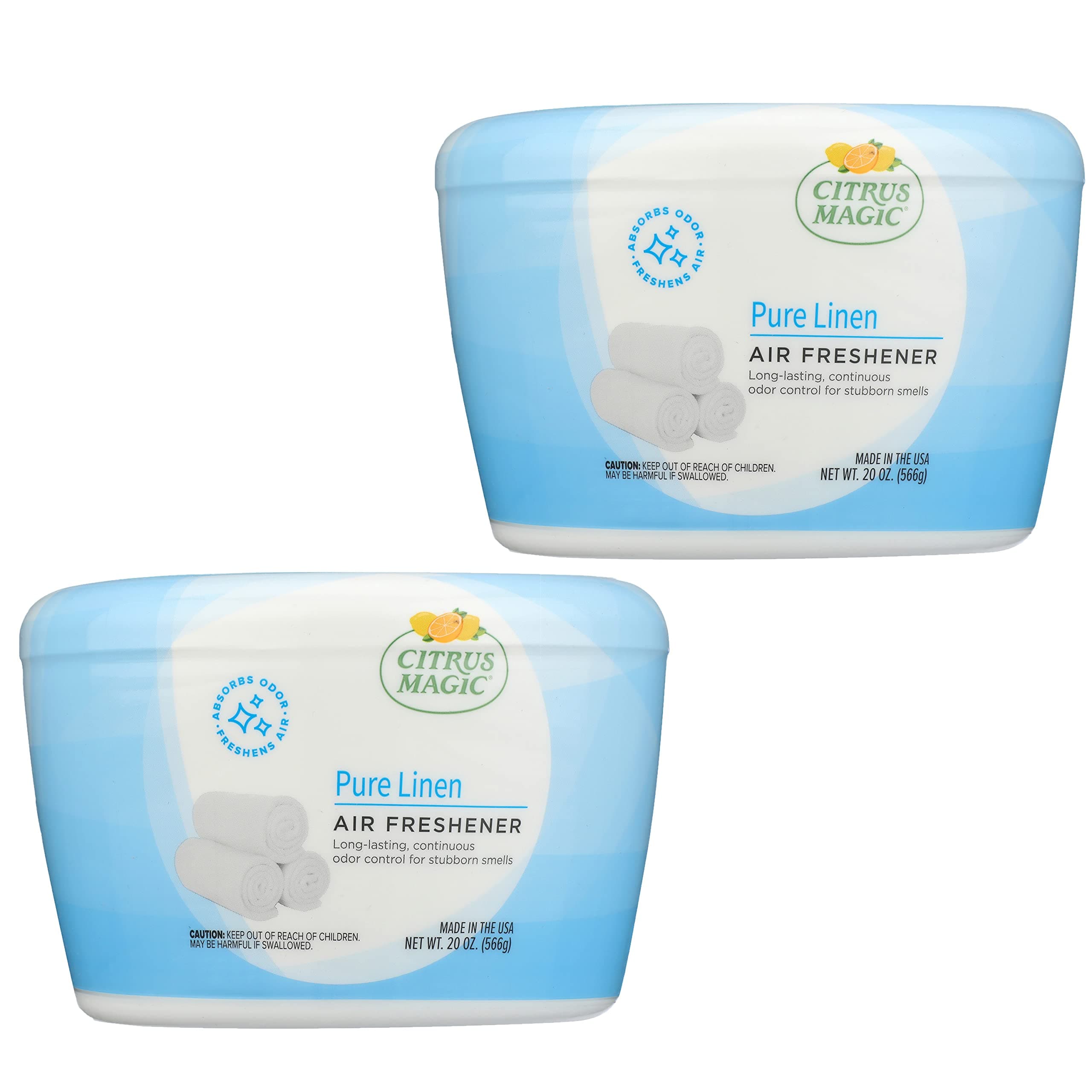 Odor Absorbing Solid Air Freshener, Pure Linen, 20-Ounce, Pack of 2
