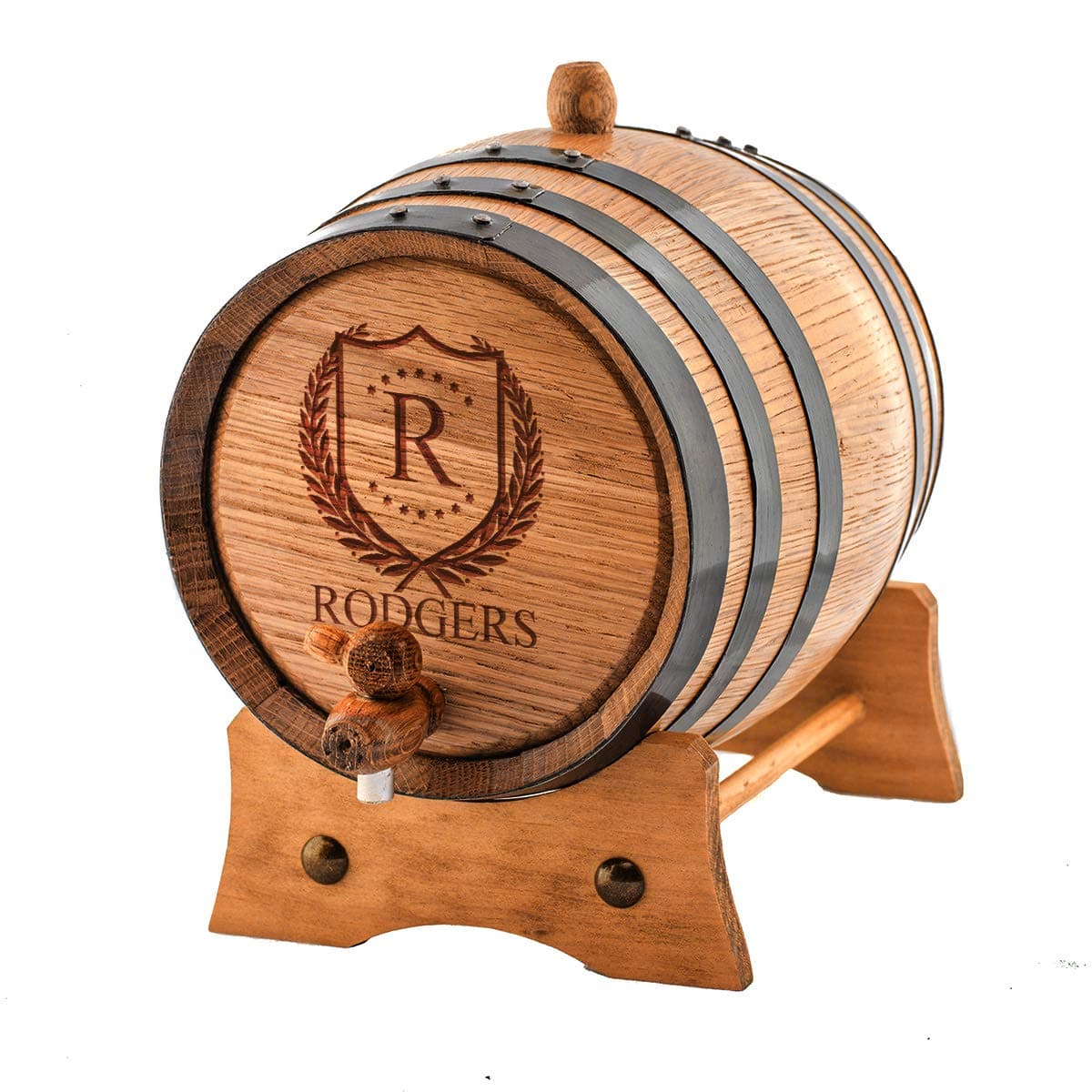 (1 Liter) Personalized - Vintage Customized American White Oak Aging Barrel - Barrel Aged