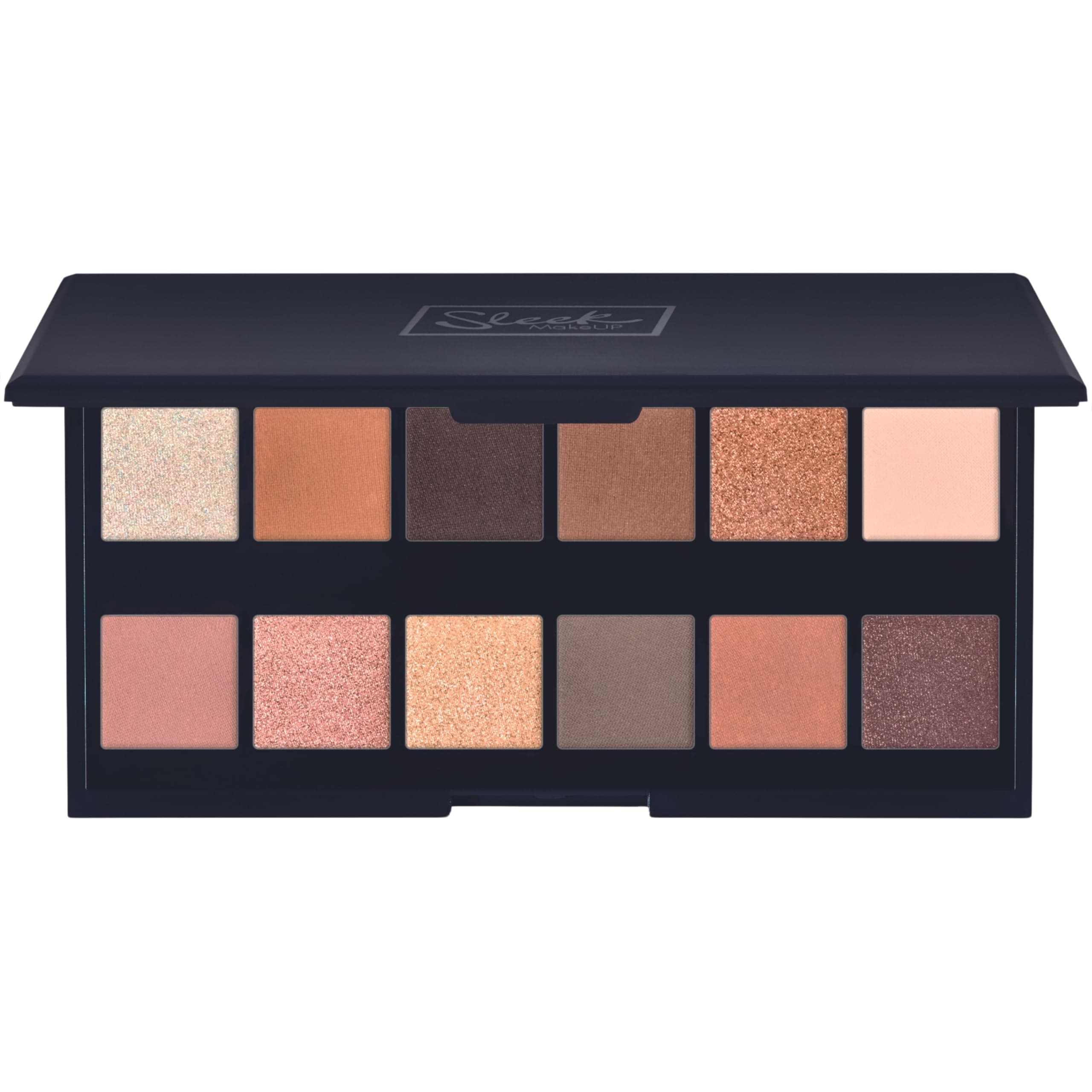 SLEEKMakeup I-Divine Eyeshadow Palette, 12 Shades In A Mix Of Matte, Shimmer, Foil And Due-Chrome, Blendable And Highly Pigmented, Level Up